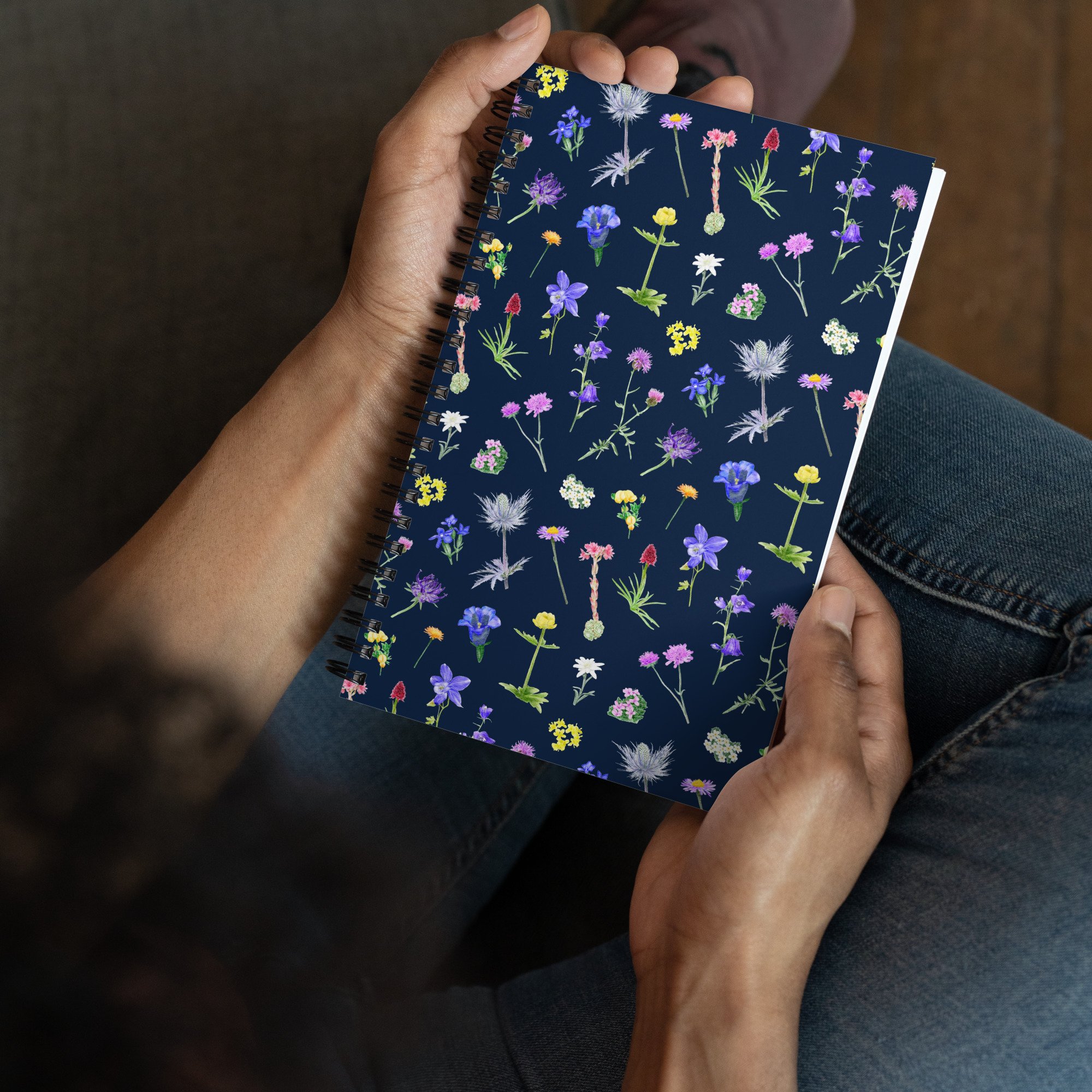 Holding Alpine Flora notebook.jpg