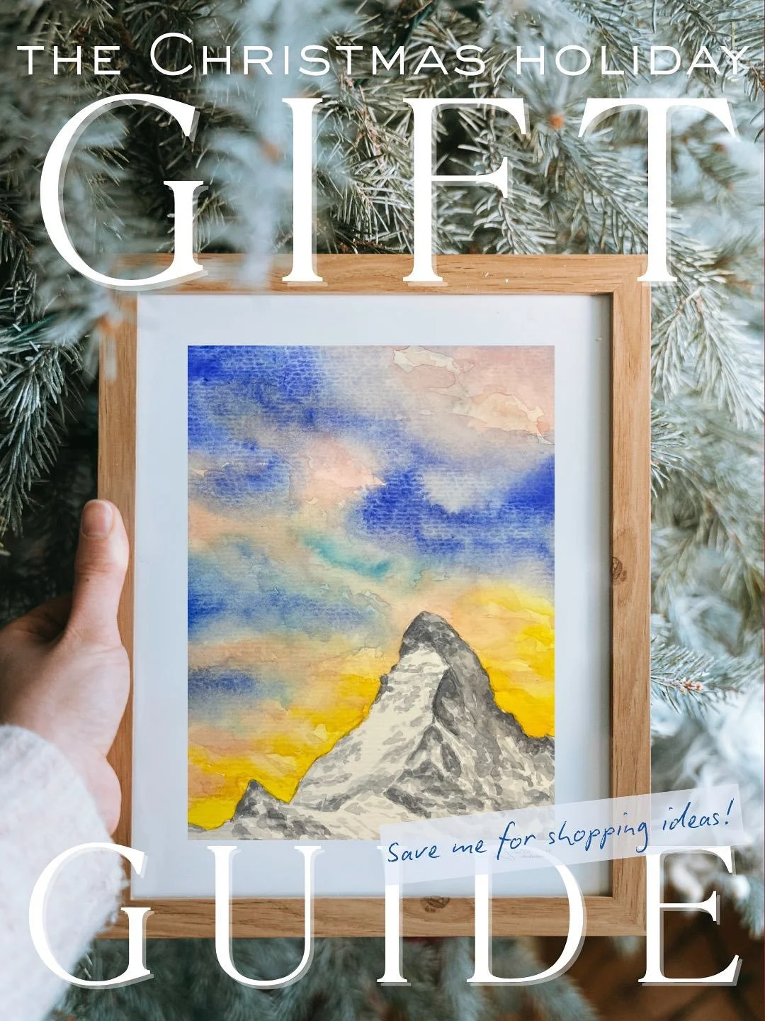 From my small business to under your Christmas tree&hellip; 🎄 

Art prints, original watercolour paintings, patterned clothing, stocking fillers, festive decor, long-distance gifts, and courses to get painting with friends and family, Alpine Tones I