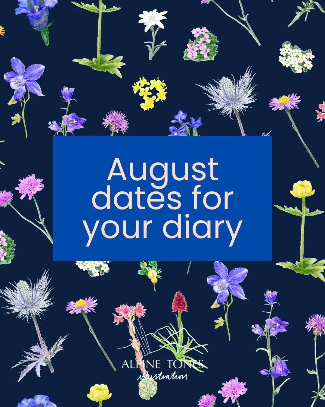 Swipe through for four outdoor watercolour workshops and an artisan market coming up this month! Then hit save and put them in your calendar 🗓️