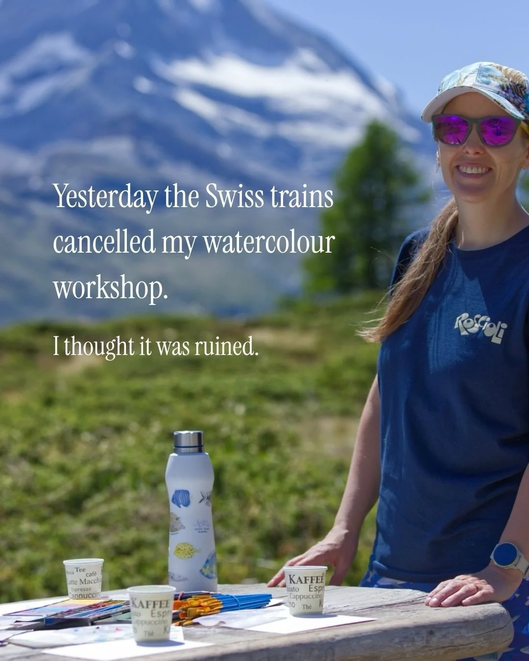 Yesterday my watercolour workshop didn&rsquo;t quite go according to plan&hellip;

The train was closed due to a technical breakdown so I had to postpone til today.

I was worried everyone would be disappointed, but they were all so understanding and