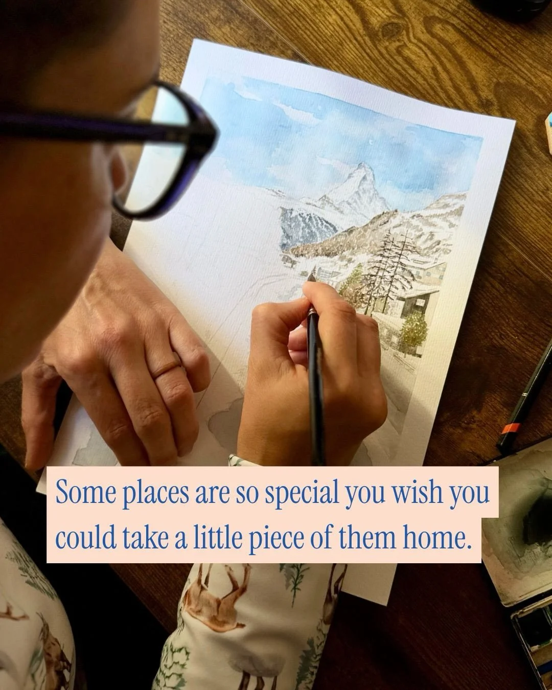 For those of you who love Zermatt. 💙

Take a little piece of Zermatt home with you to hang on your wall all year long. 🖼️

Preorder your 2027 Watercolour Zermatt Calendar today, dispatched at the end of November in time for Christmas. 🎄