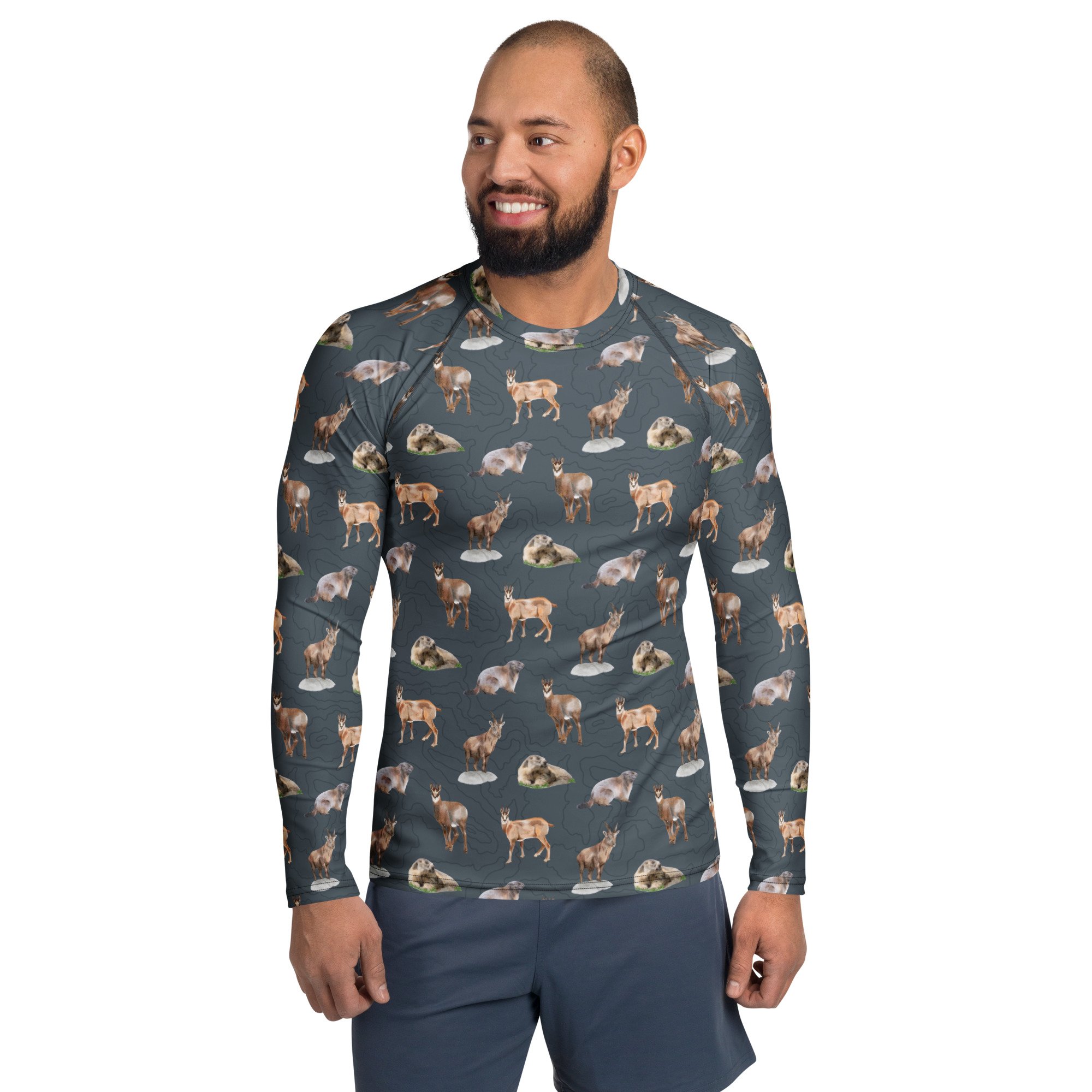 Alpine Animals Mens Rashguard