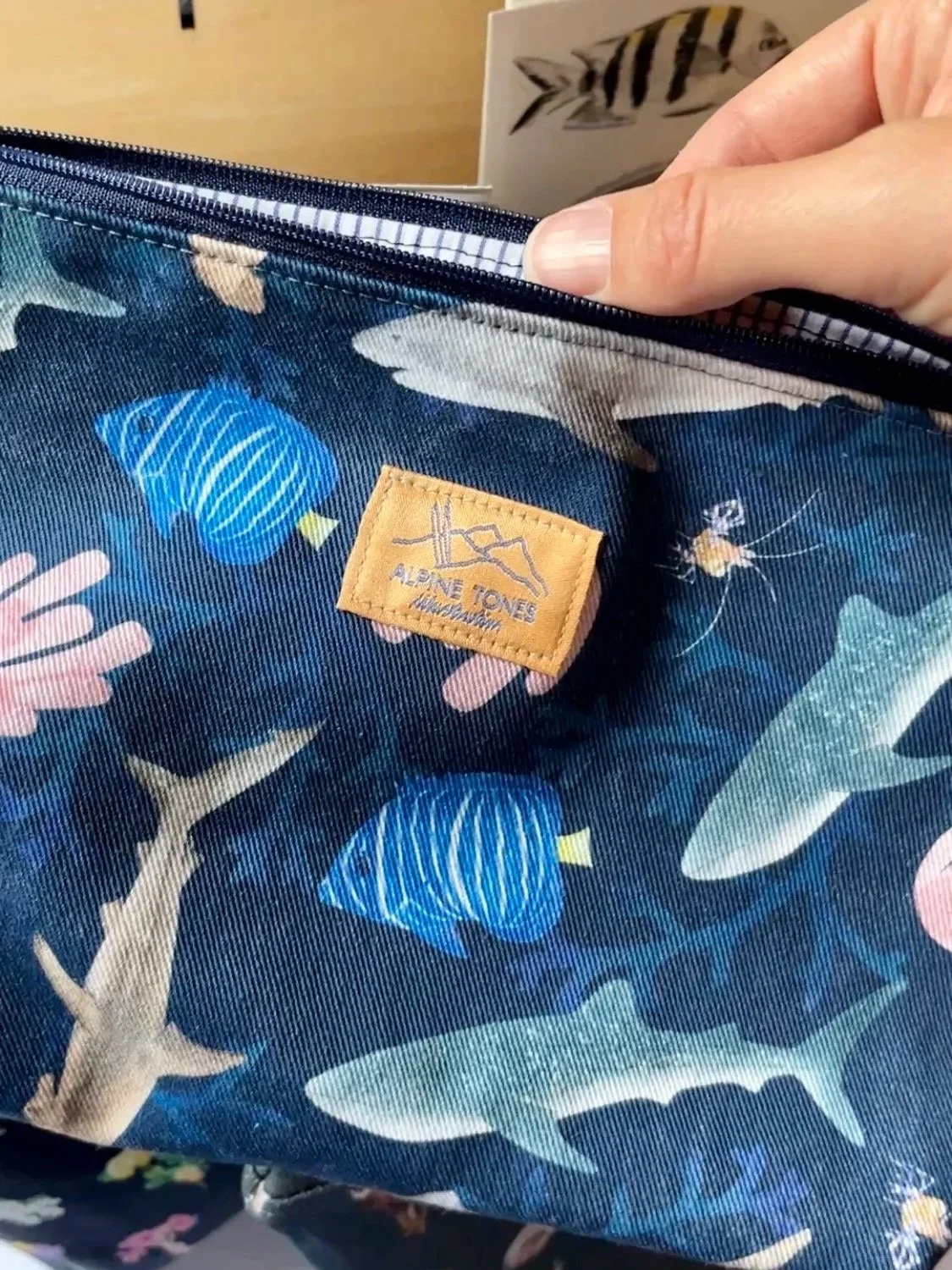 World+Oceans+Day+Handmade+Large+Pouch+-+Alpine+Tones+Illustration.jpg