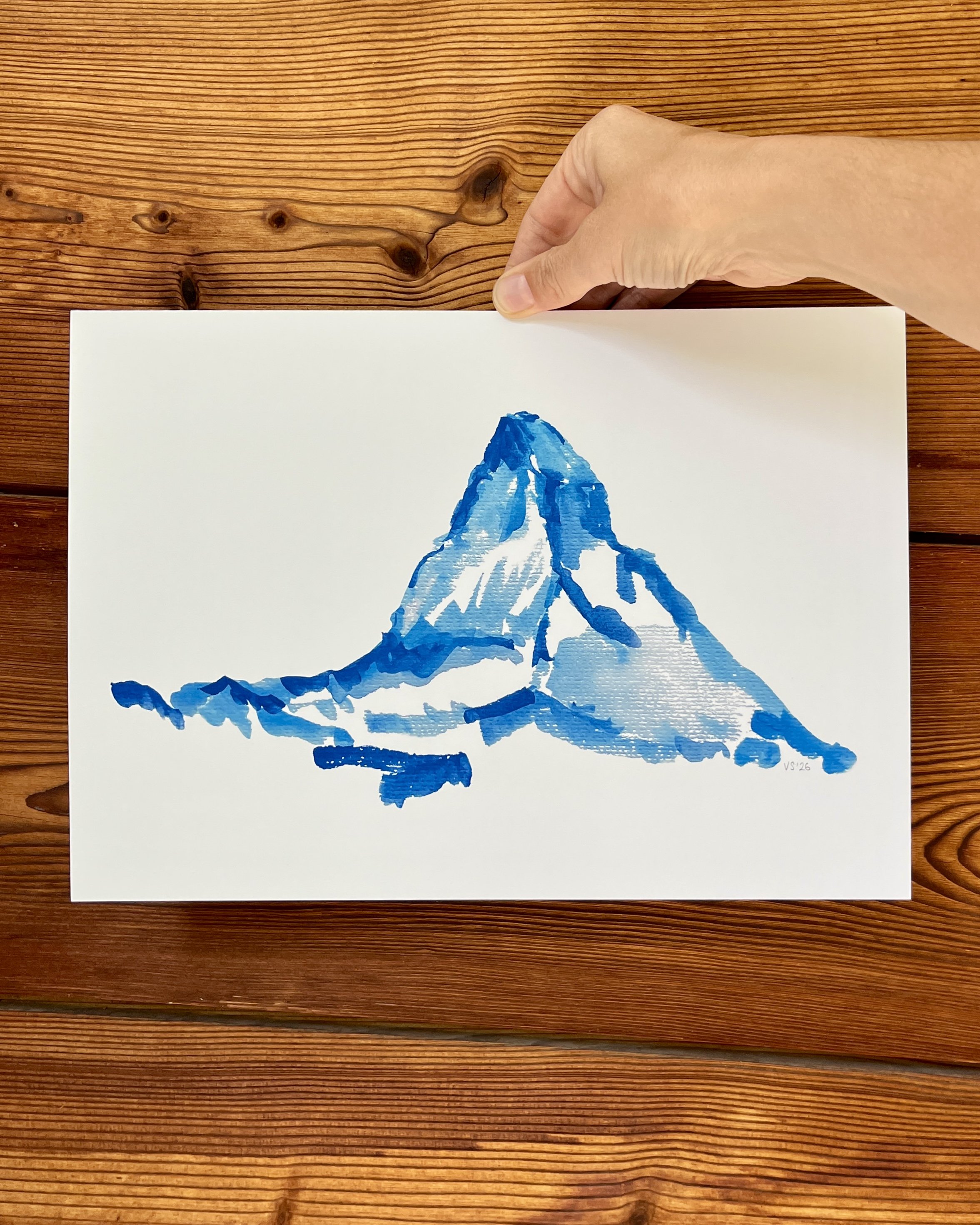 Monochrome Matterhorn - Alpine Tones Illustration.JPG