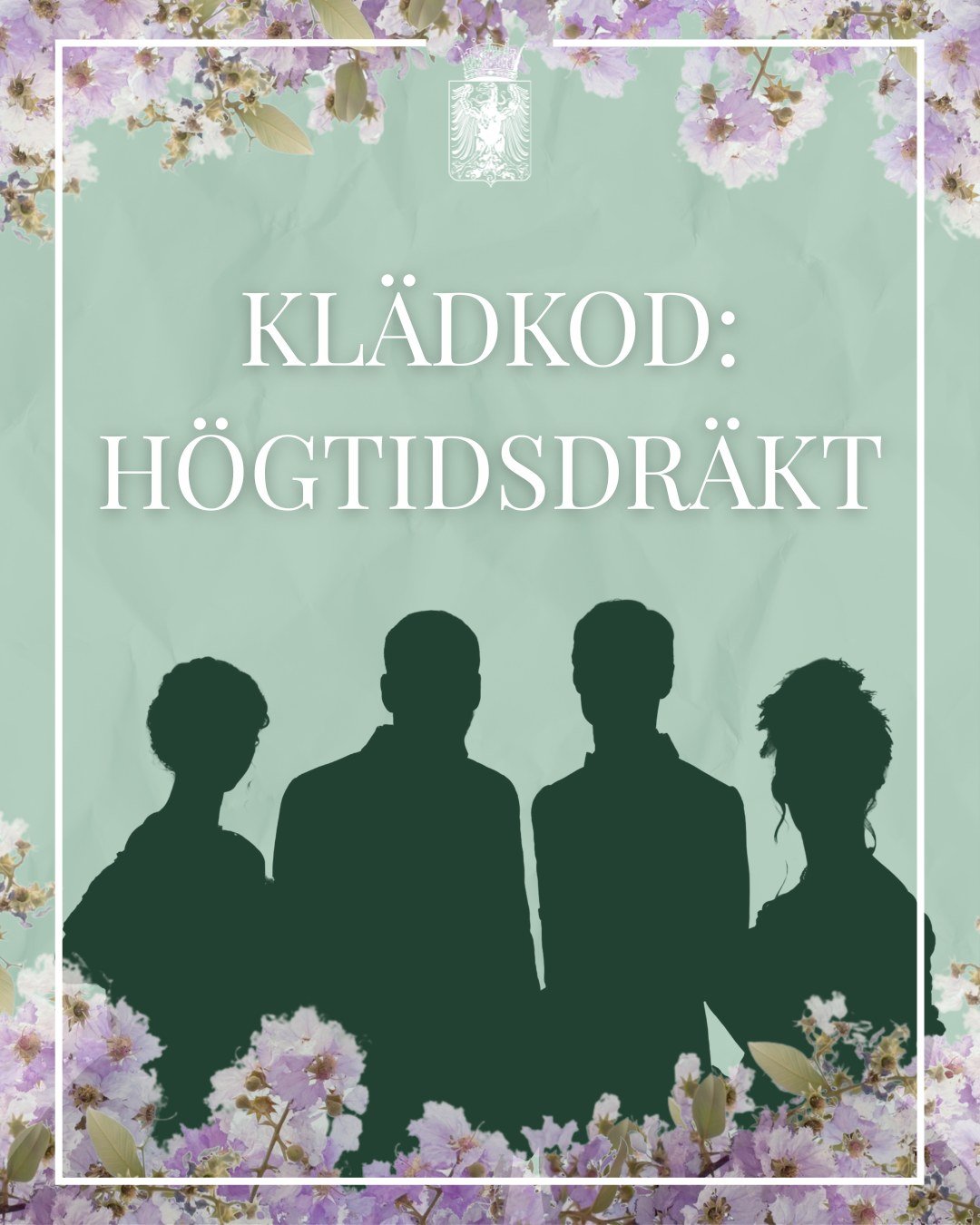 Under v&aring;rbalen &auml;r kl&auml;dkod h&ouml;gtidsdr&auml;kt! Vad inneb&auml;r detta? P&aring; v&aring;r webbsida (under &quot;Sittningar&quot;) finner du en full guide om v&aring;rbalens kl&auml;dkod. 

🌷🌷🌷

During the Spring Ball, the dress 