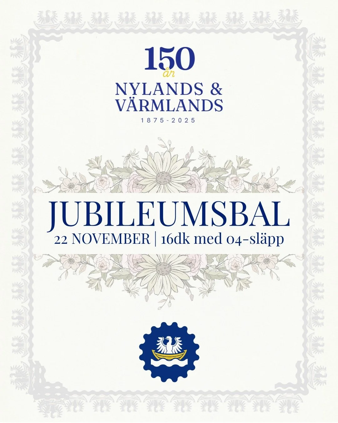 English below🙌🏼

K&auml;ra v&auml;nner!🥳

Vad &auml;r ett Nylandsevenemang utan en bal?🎈 L&ouml;rdagen den 22 november bjuder vi in er till en of&ouml;rgl&ouml;mlig kv&auml;ll i sann V&auml;rmlandsanda, fylld av gl&auml;dje, traditioner och v&aum