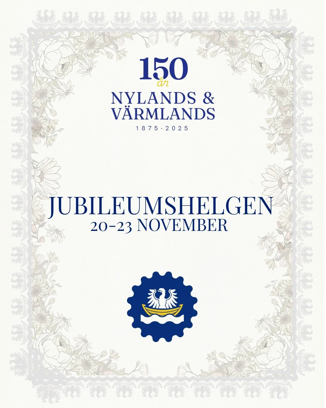 SWIPE 🙌🏼

K&auml;ra v&auml;nner!🥳
Sedan 1875 har V&auml;rml&auml;nningarna och Nyl&auml;nningarna delat en l&aring;ng och trogen v&auml;nskap mellan varandra - den &auml;ldsta mellan studentorganisationer i hela Europa!🩵💛🤍 Denna g&aring;ng fira