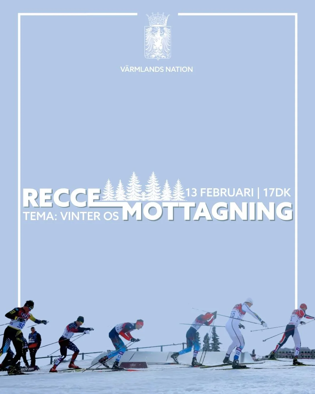 English below🙌

🎉⛷️Reccemottagning med tema vinter-OS! ⛷️🎉

❄️Dra p&aring; dig skidglas&ouml;gonen, hockeyhj&auml;lmen eller landslagstr&ouml;jan och g&ouml;r dig redo f&ouml;r vinterspel!❄️

V&auml;lkomna alla nya studenter till Uppsala och s&aum