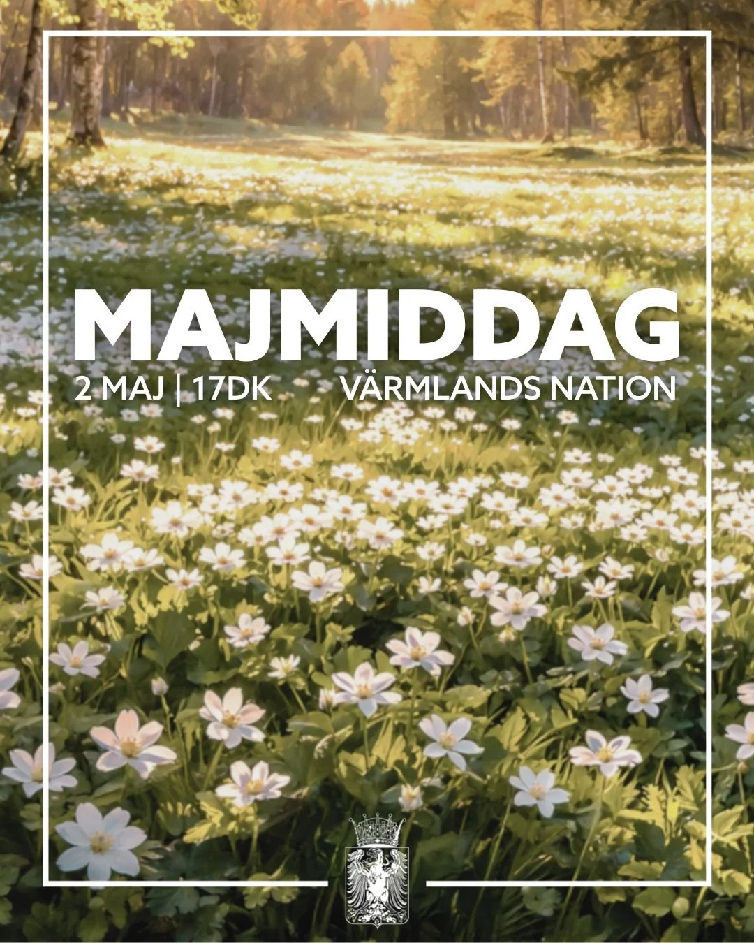 English below🙌

V&aring;ren nalkas!🌸

Vitsipporna blommar, UV-index stiger och man kan &auml;ntligen cykla utan att riskera sina fingrar och t&aring;r. Med andra ord &auml;r det dags f&ouml;r majmiddag p&aring; V&auml;rmlands nation!🤩🌷

Den andra