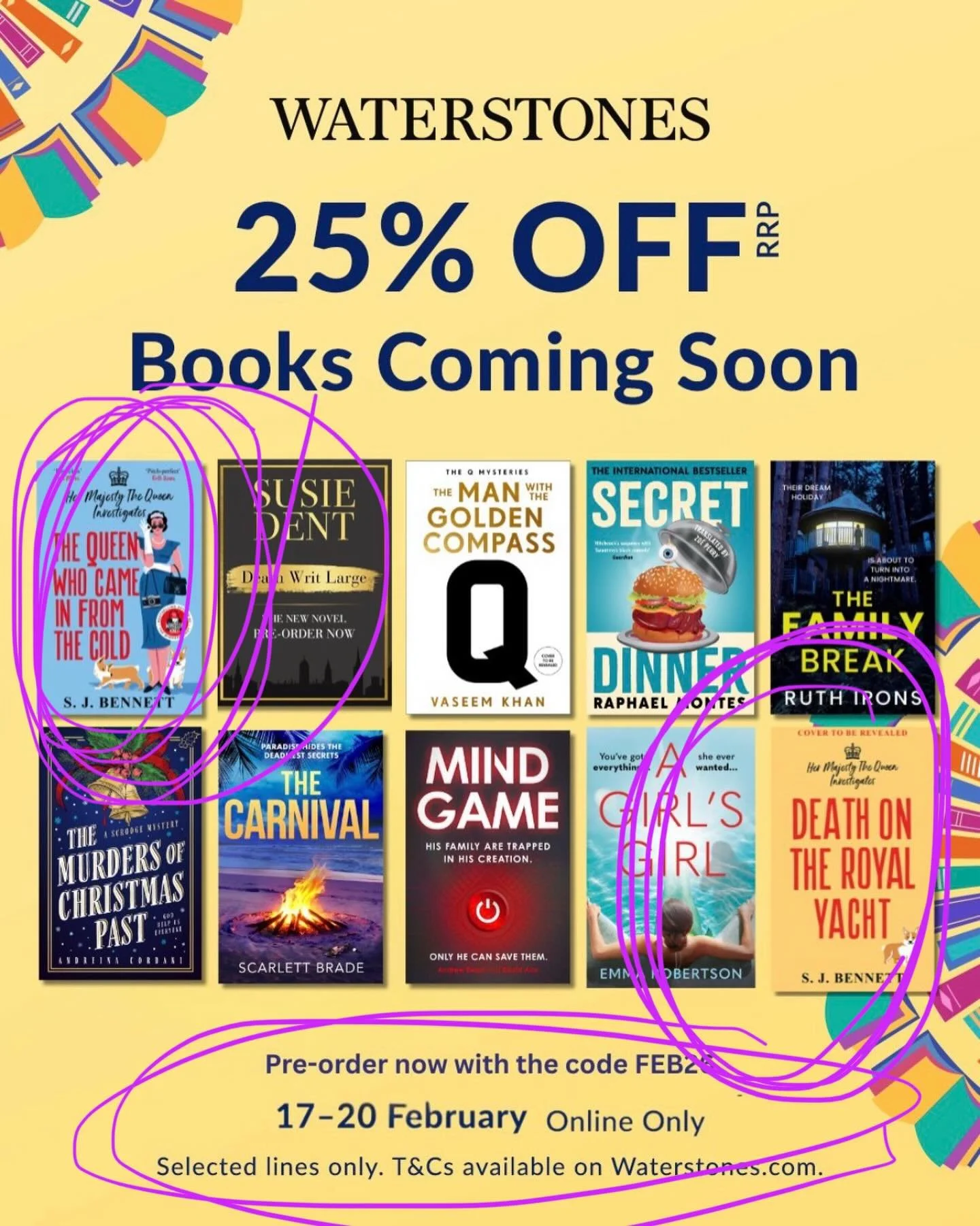 This week only... Pre-order the paperback of book 5 AND the hardback of book 6 with 25% off at  @waterstones. Out in July and October respectively. 

@zaffrebooks