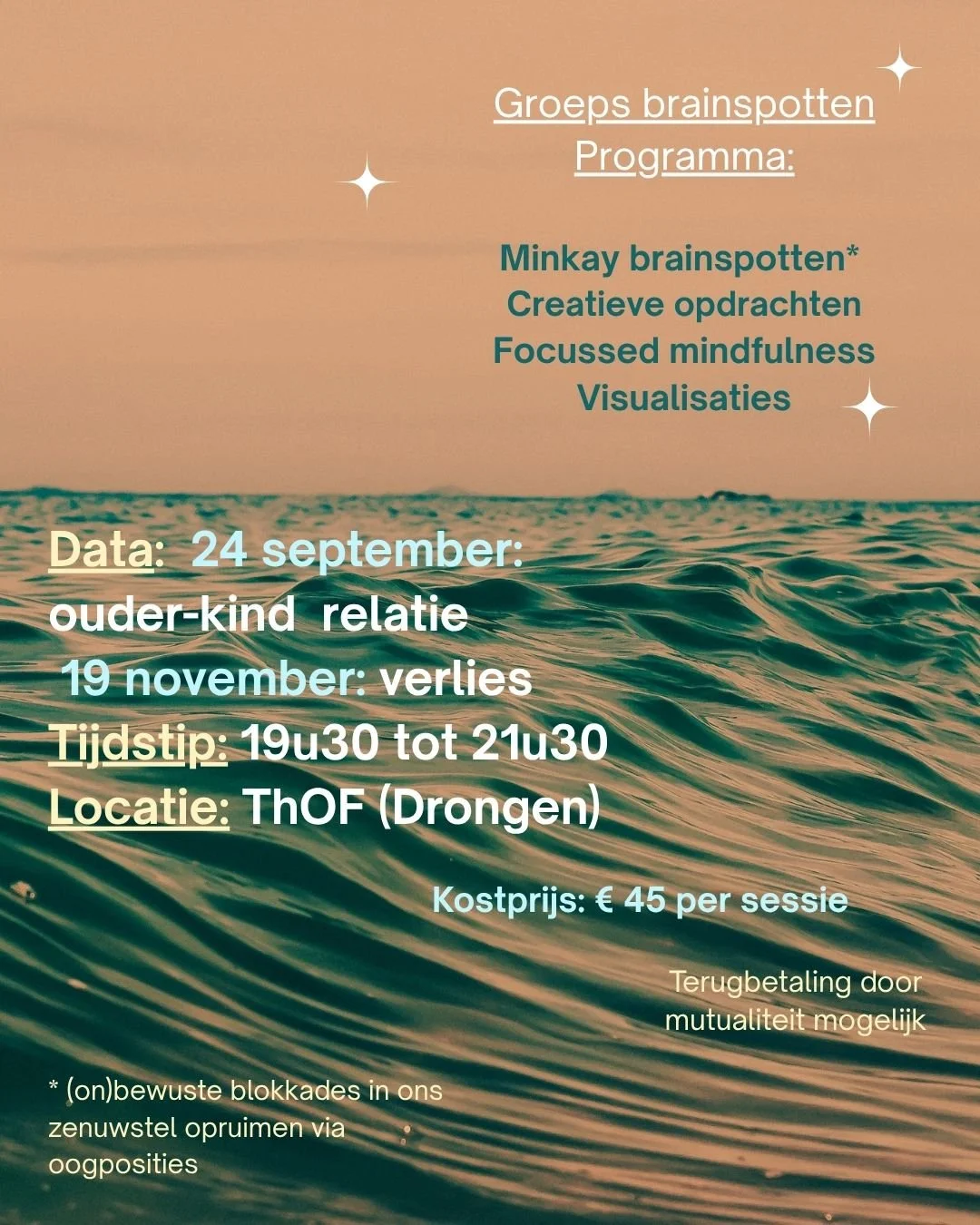 Flyer groeps brainspotten Ine