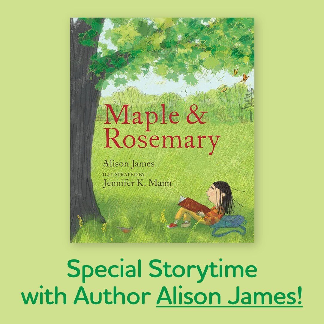 Tomorrow, June 15th from 10:30-11:30am @ LML!

We have a VERY special story time tomorrow with author Alison Jame! She'll read from her newest book, Maple &amp; Rosemary followed by a book signing. 

Be sure to stop by Simon Says in downtown Bristol 