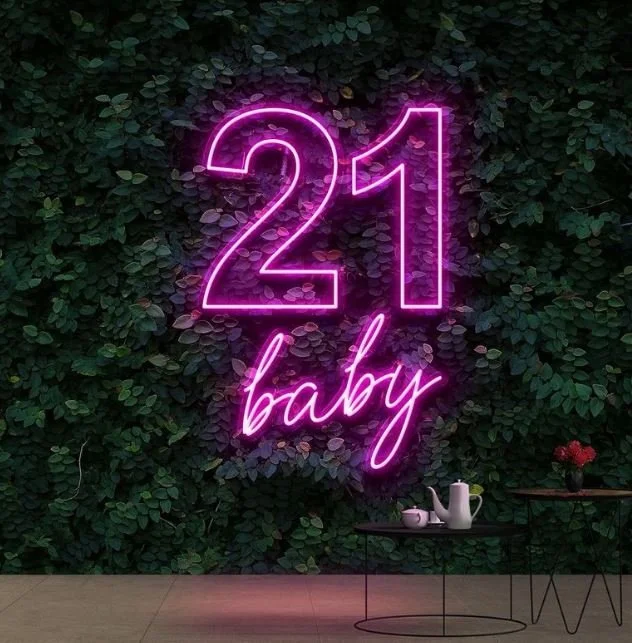 21 baby neon sign.JPG