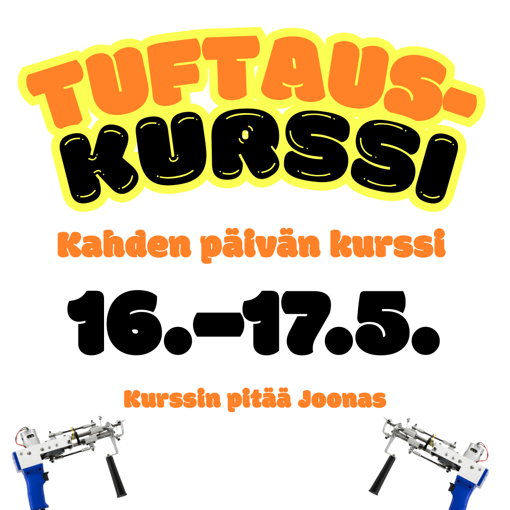 2 PÄIVÄN KURSSI, 16.–17.5. KLO 11.00