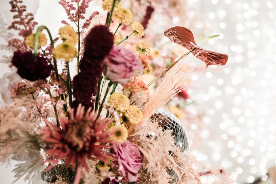 Wedding Celebrant at Trinity Buoy Wharf, London: Joanna and Ben's Colourful December Wedding