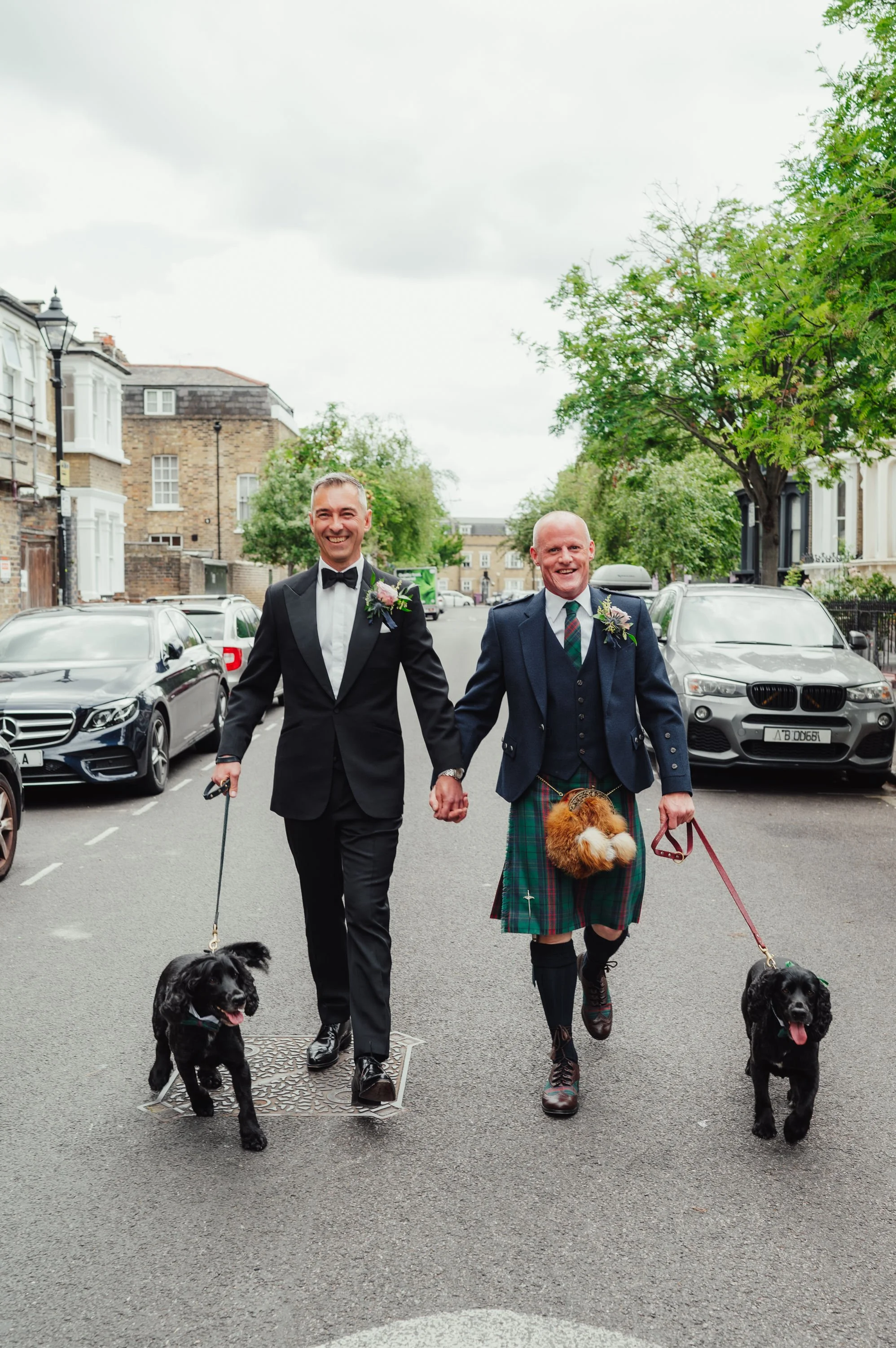 LGBTQ+ Wedding Celebrant at The Heritage &amp; Arts Centre, Bow: Alex and Darrin's Scottish Celebration