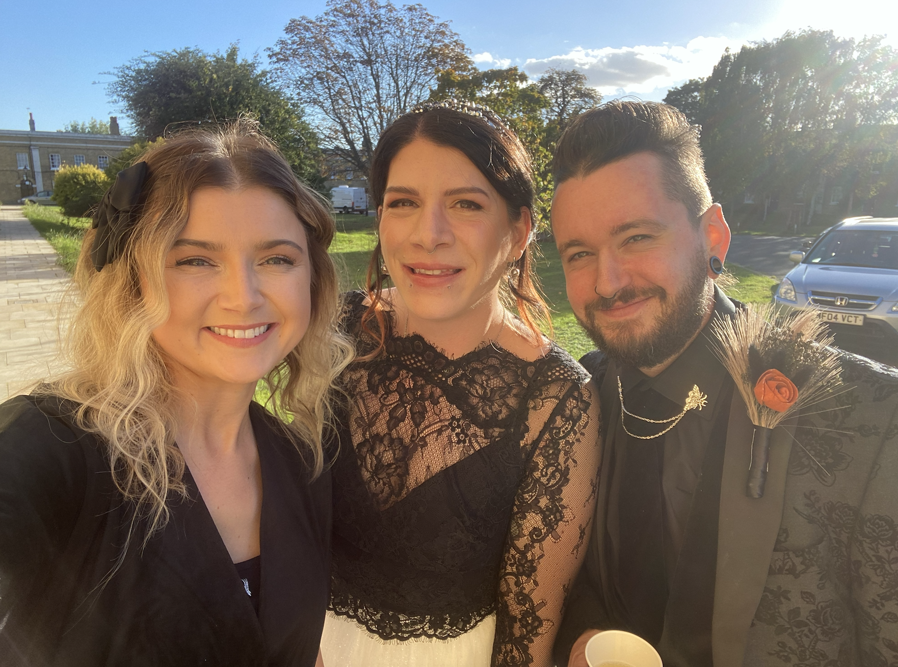Halloween Wedding Celebrant at Asylum Chapel, Peckham: Rachael and Chris