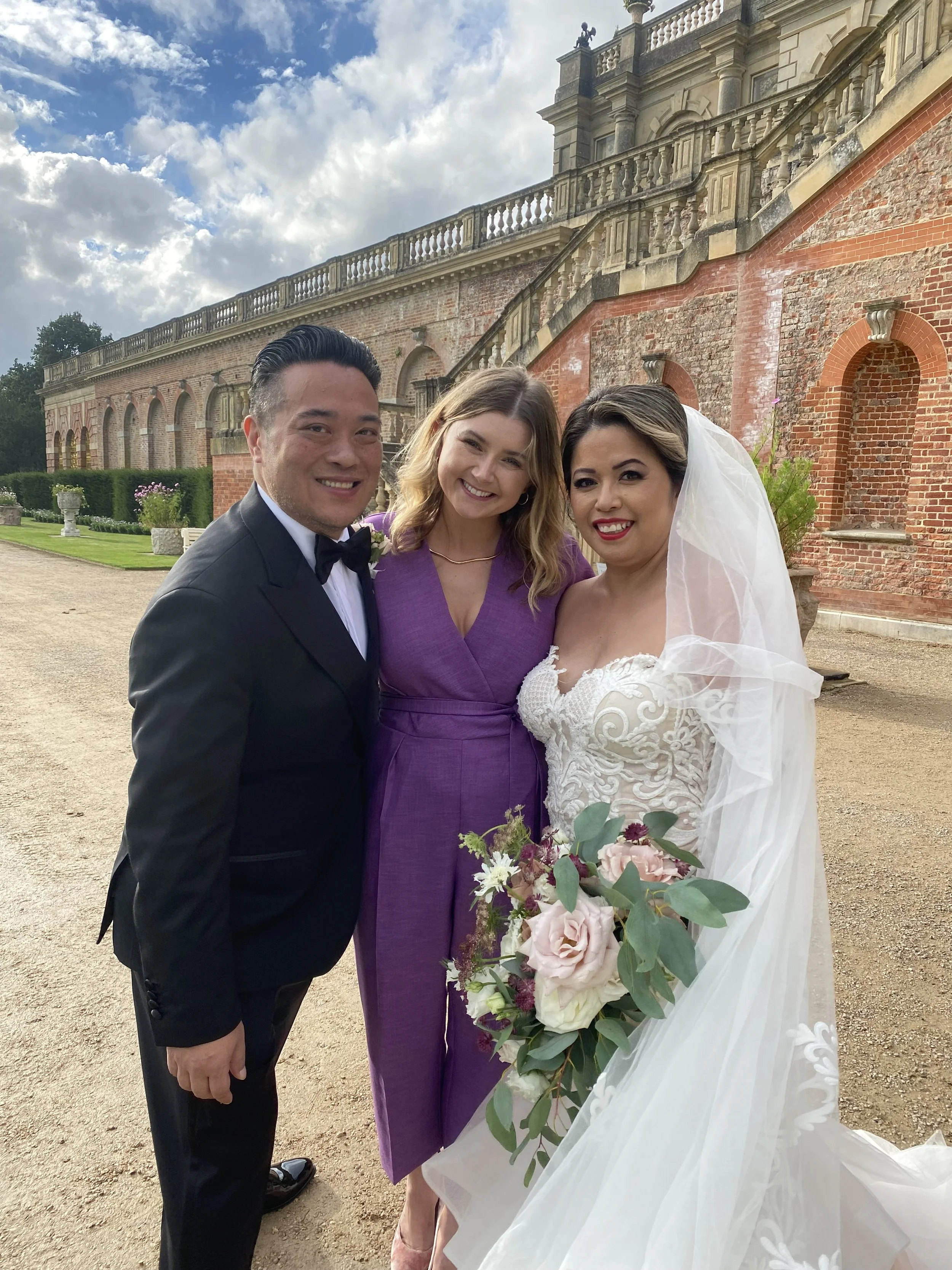 Luxury wedding celebrant at cliveden house