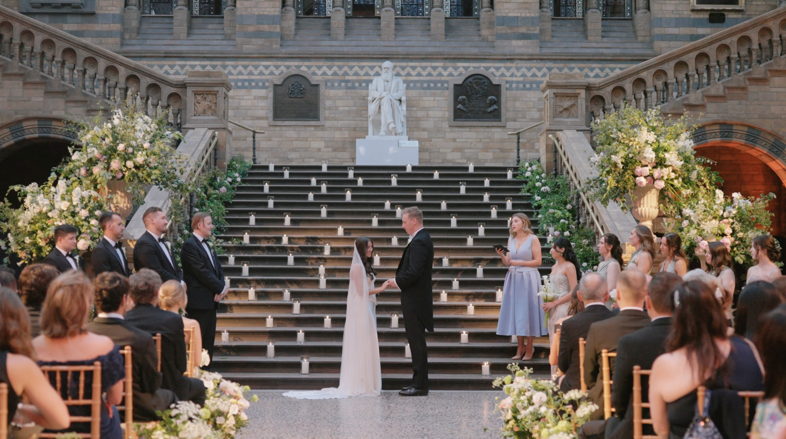 Wedding Celebrant Love Celebrants conducting a wedding at the natural history musuem