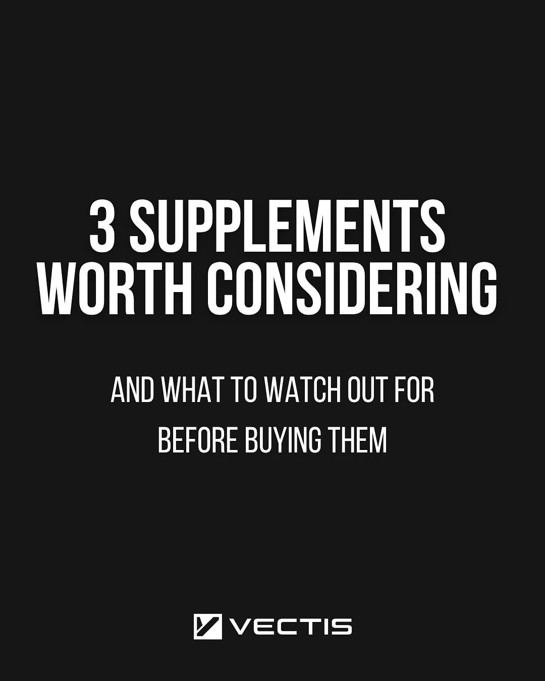 💊 Supplements aren&rsquo;t magic &mdash; but they can help when used right.

The most common question I get is &ldquo;What should I take?&rdquo;

Here are 3 supplements that can genuinely support your training, recovery, and long-term health&hellip;