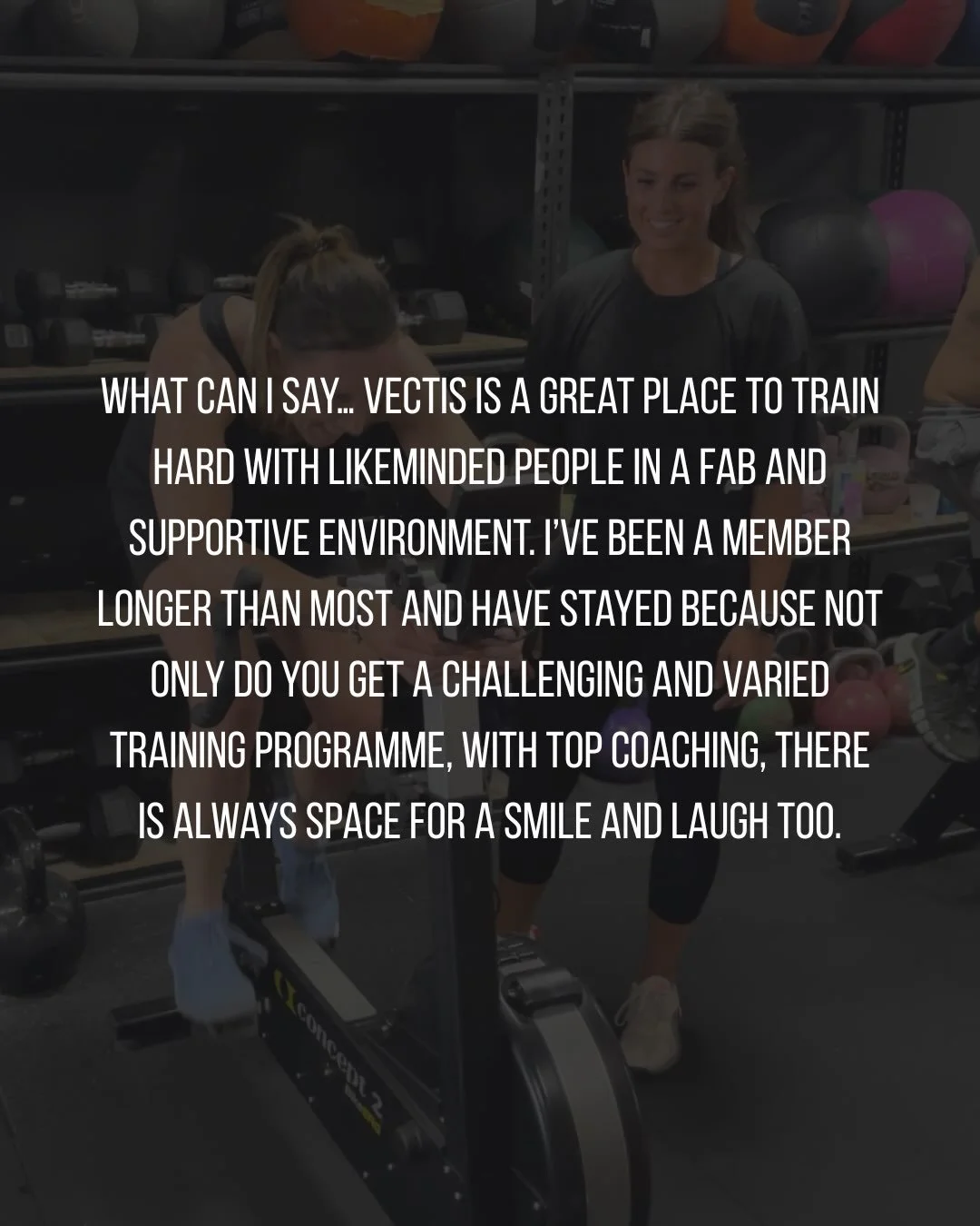 More than a gym. A community built around getting better.

What we do best at VECTIS is bring together people who all want more from their health, fitness and training.

That&rsquo;s what our Small Group Personal Training is all about.

You get the b