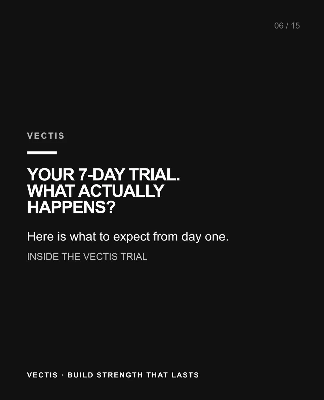 Starting somewhere new can feel intimidating&mdash;but your Vectis trial isn&rsquo;t a fitness test.

We&rsquo;ll learn about your goals, training experience and any injuries before helping you choose the right sessions.

You&rsquo;ll train alongside