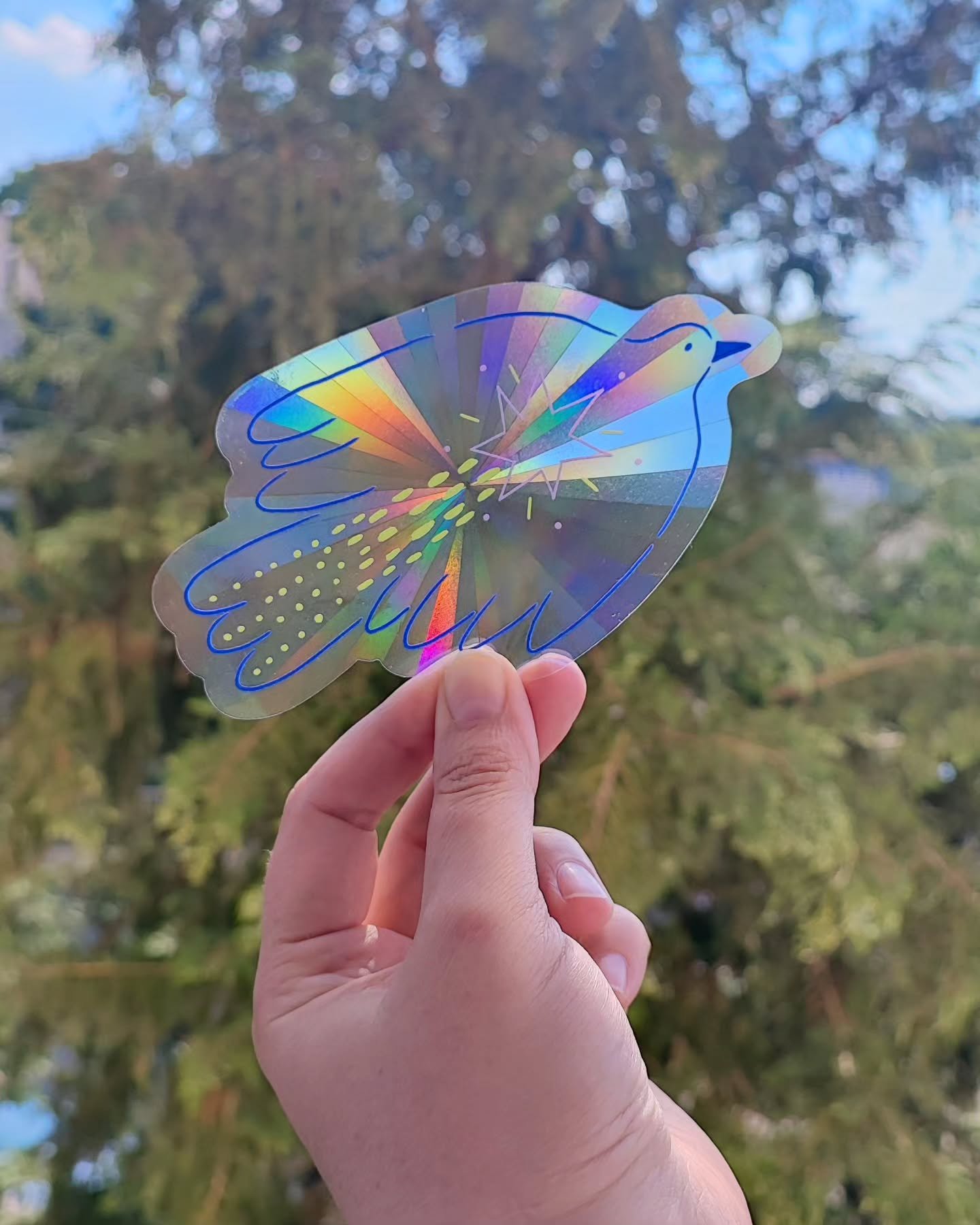 🌈Le soleil est de retour, il en sera bient&ocirc;t de m&ecirc;me pour mes autocollants suncatchers oiseau 

🚨 Rdv jeudi 01 mai &agrave; 18h30 sur ma boutique en ligne pour mettre des arc-en-ciel dans votre vie. 🚨

🌞&Agrave; coller sur une vitre e