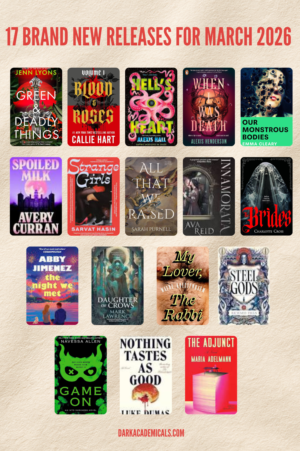 17 brand new releases for March 2026