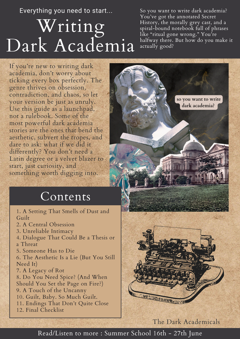 How to Write a Dark Academia Novel: A Manifesto from The Dark ...