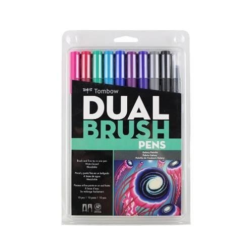 Tombow Dual Brush Pens - Popular water-based, felt-tip blendable markers with a flexible brush tip in tons of colors.