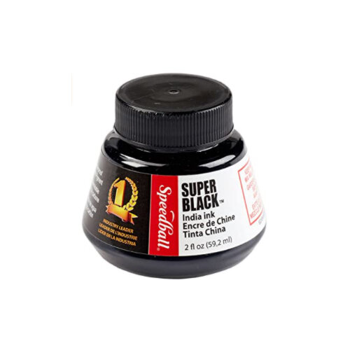 Speedball 2 oz Super Black India Ink