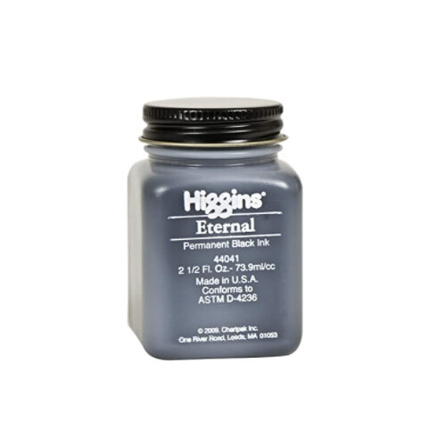 Higgins’ Eternal Black Ink - A black ink that isn’t so saturated so it can be blended with watercolor.