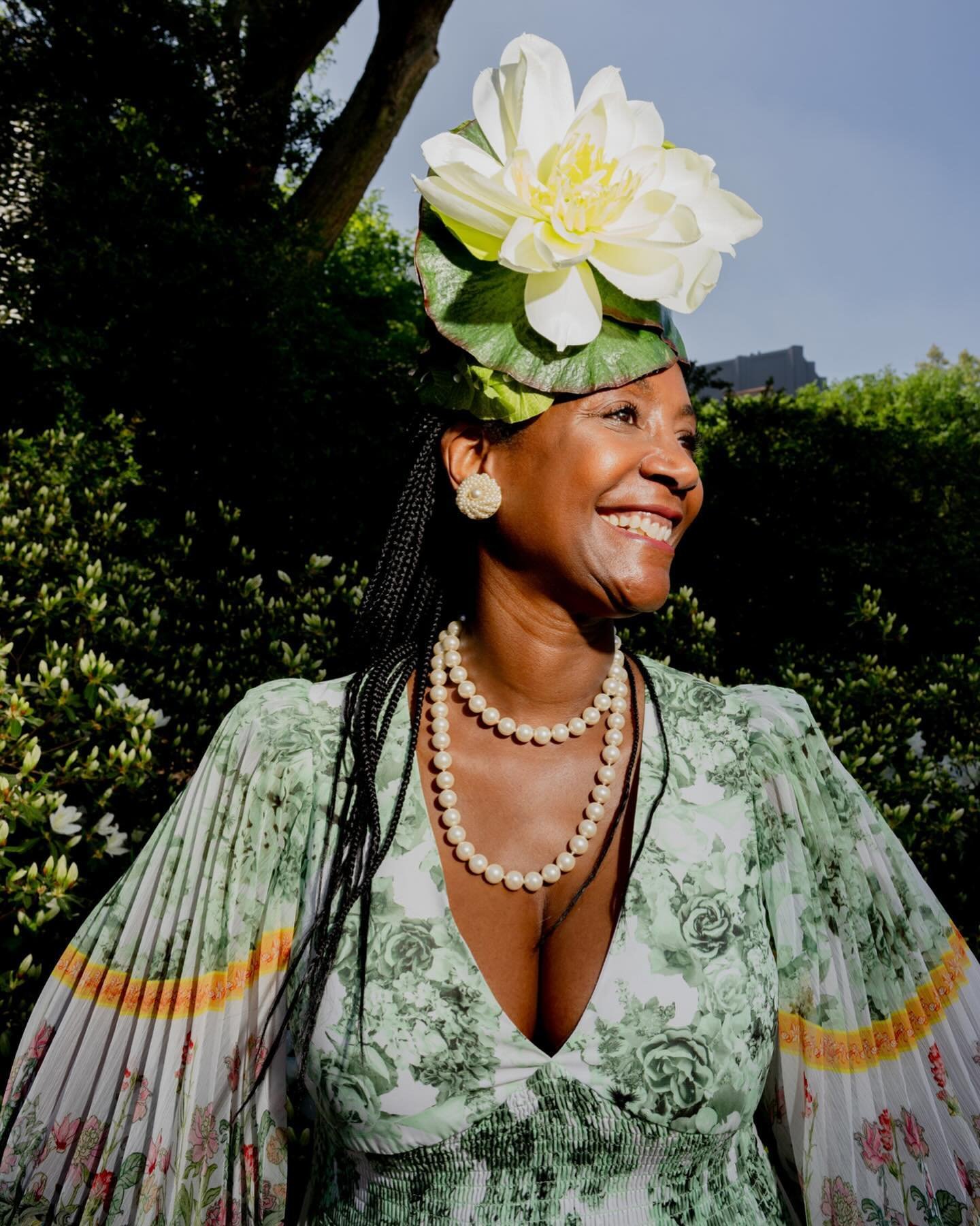 Friend and beautiful woman inside and out @katheleentait22 is my interior mood board inspiration from last week&hellip;.very on point! Here she is at @centralparkconservancy @frederick_law_olmsted Hat Luncheon.  The @nytimes #sandragarcia captured th