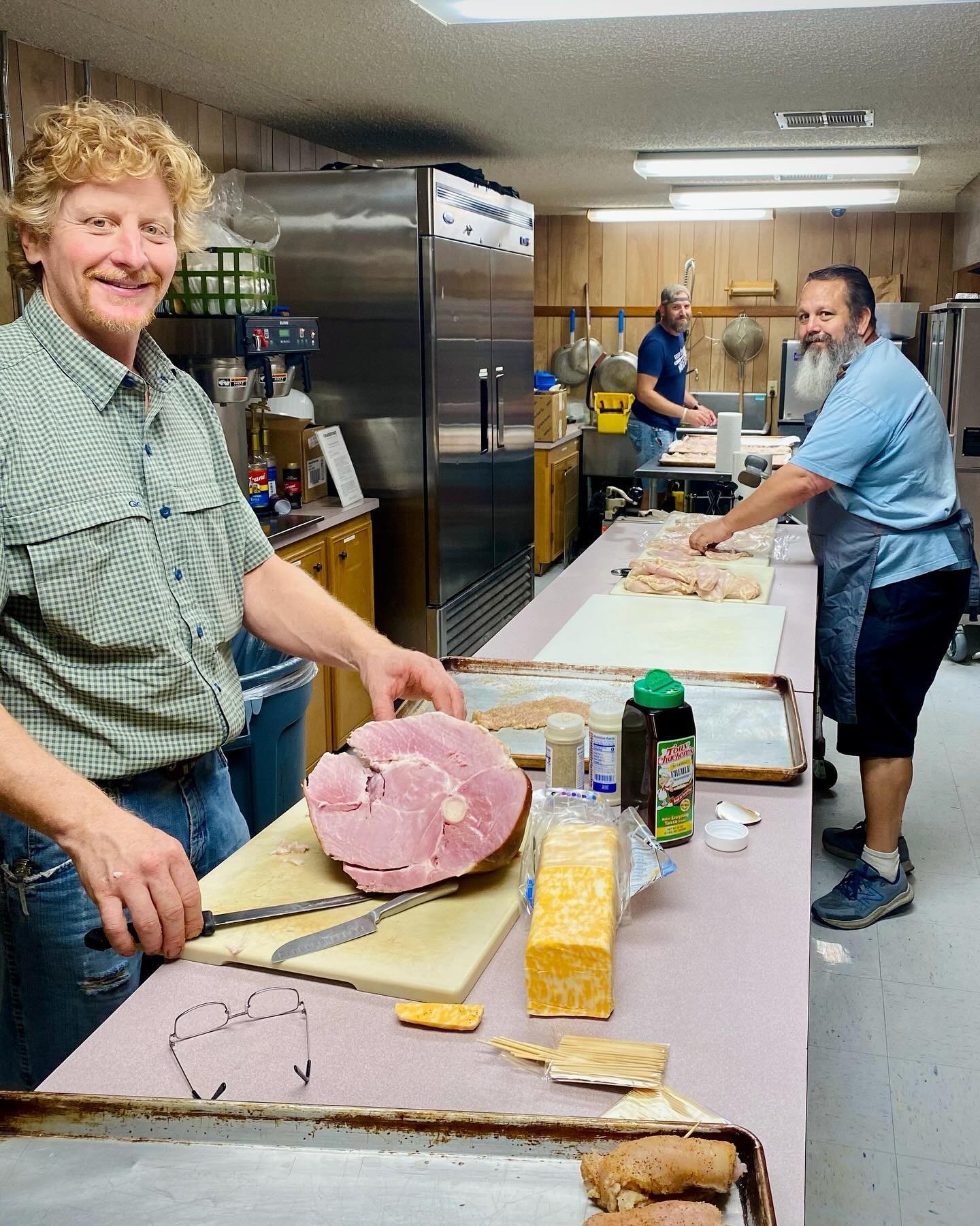 Woven may be a women&rsquo;s ministry, but we would be remiss if we didn&rsquo;t give a huge shout out to some of the men behind the scenes! Here are just a few of the guys who selflessly took the day off to prepare our meal for tonight&rsquo;s fundr