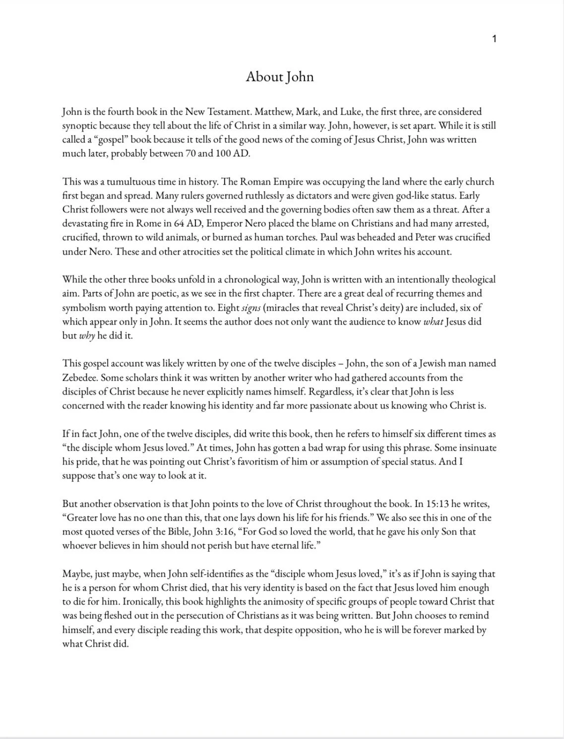 John Bible Study - Page 1.JPG