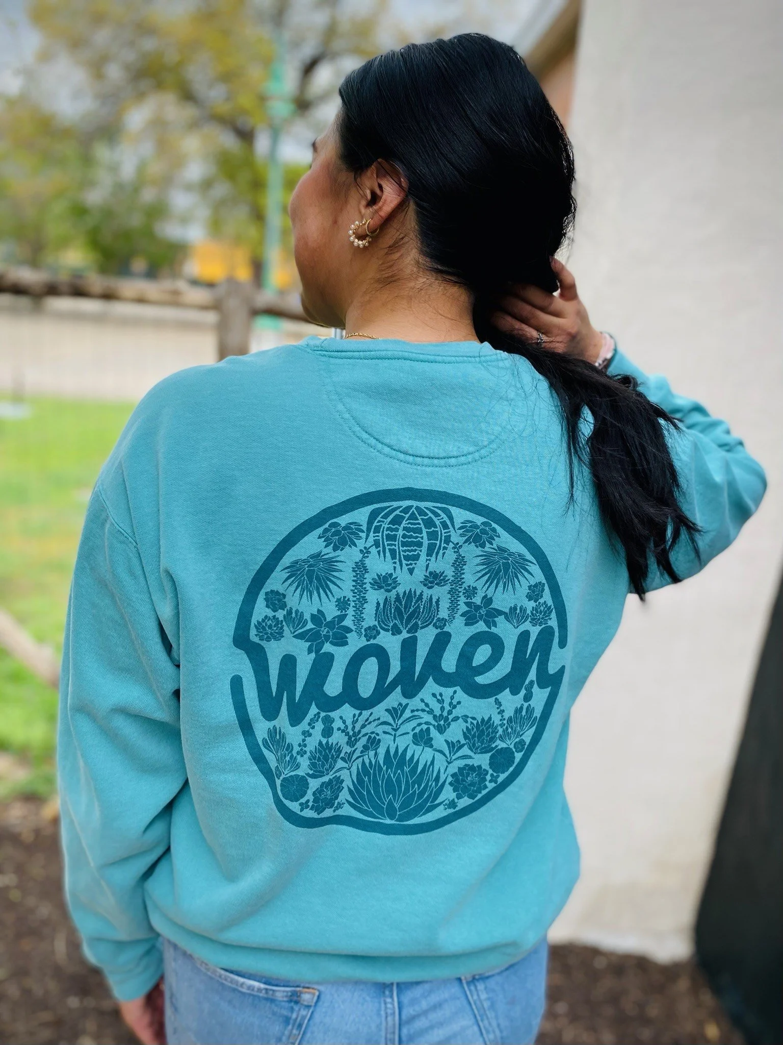 Mint Rooted Sweatshirt | Back.JPG