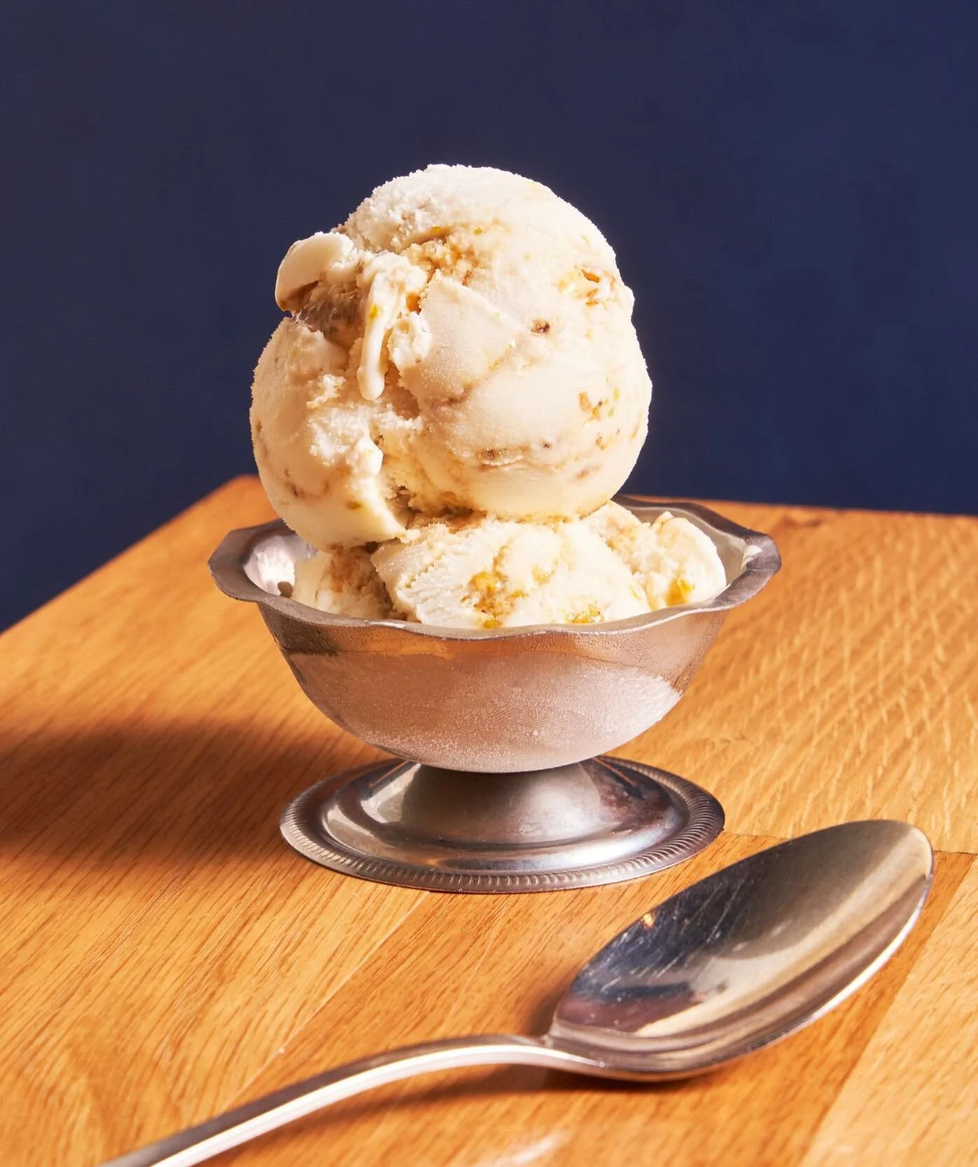 Our honey pistachio ice cream.. a staff and local favorite. Spun in house, and scooped fresh every evening. See you soon 🤗