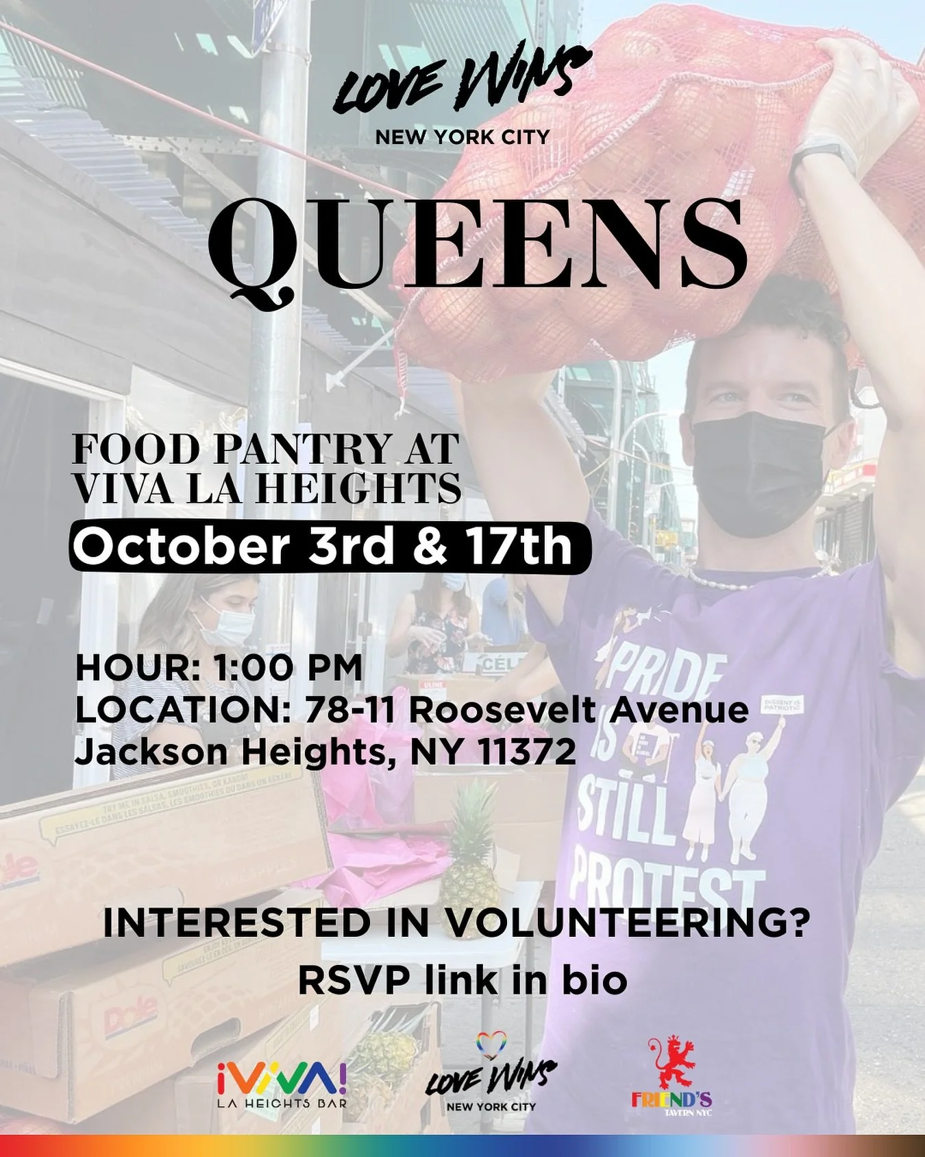 🌈 Please share our October food pantry distribution dates and locations, you never know who is facing food insecurity. 

Each distribution is an opportunity to build community and promote dignity. Join us by making a donation, sharing our work and o