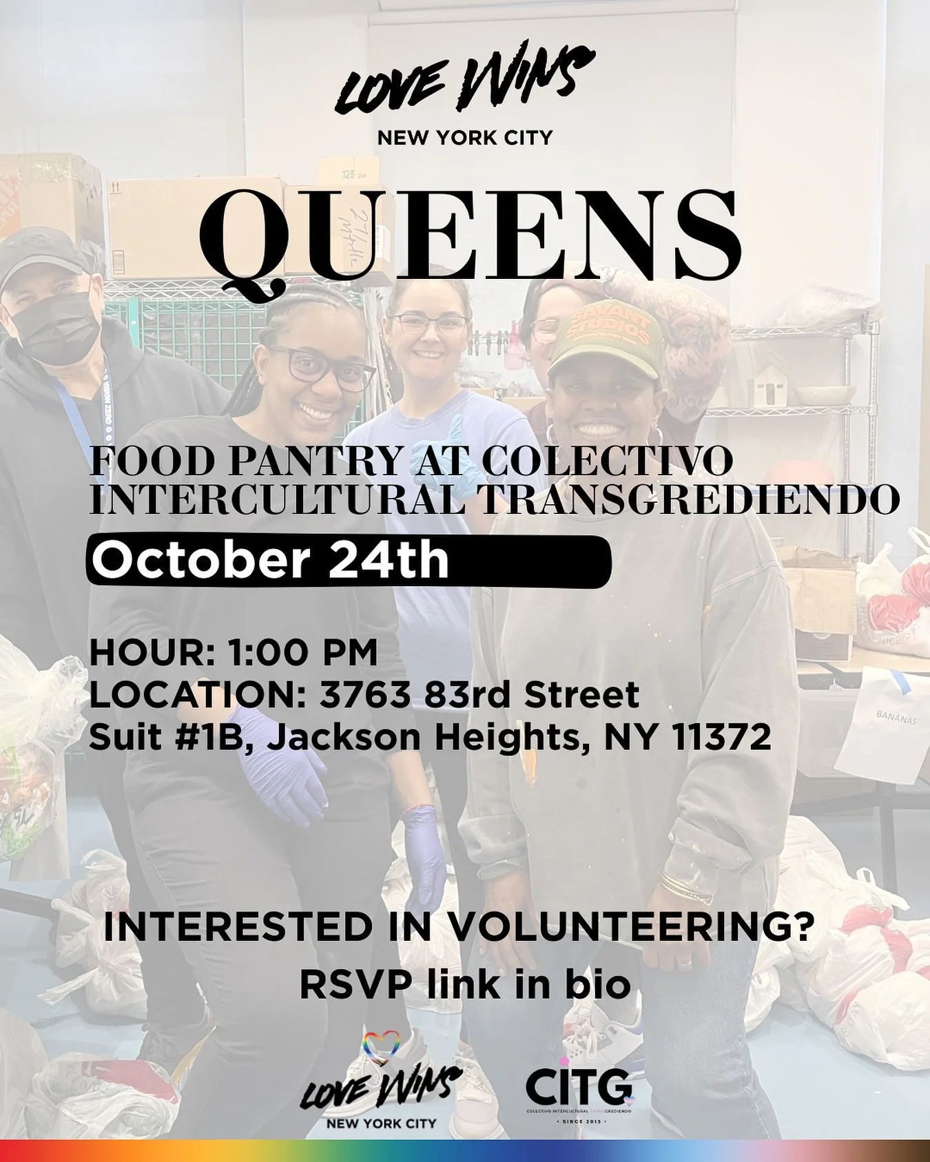 🌈 Please share our October food pantry distribution dates and locations, you never know who is facing food insecurity. 

Each distribution is an opportunity to build community and promote dignity. Join us by making a donation, sharing our work and o