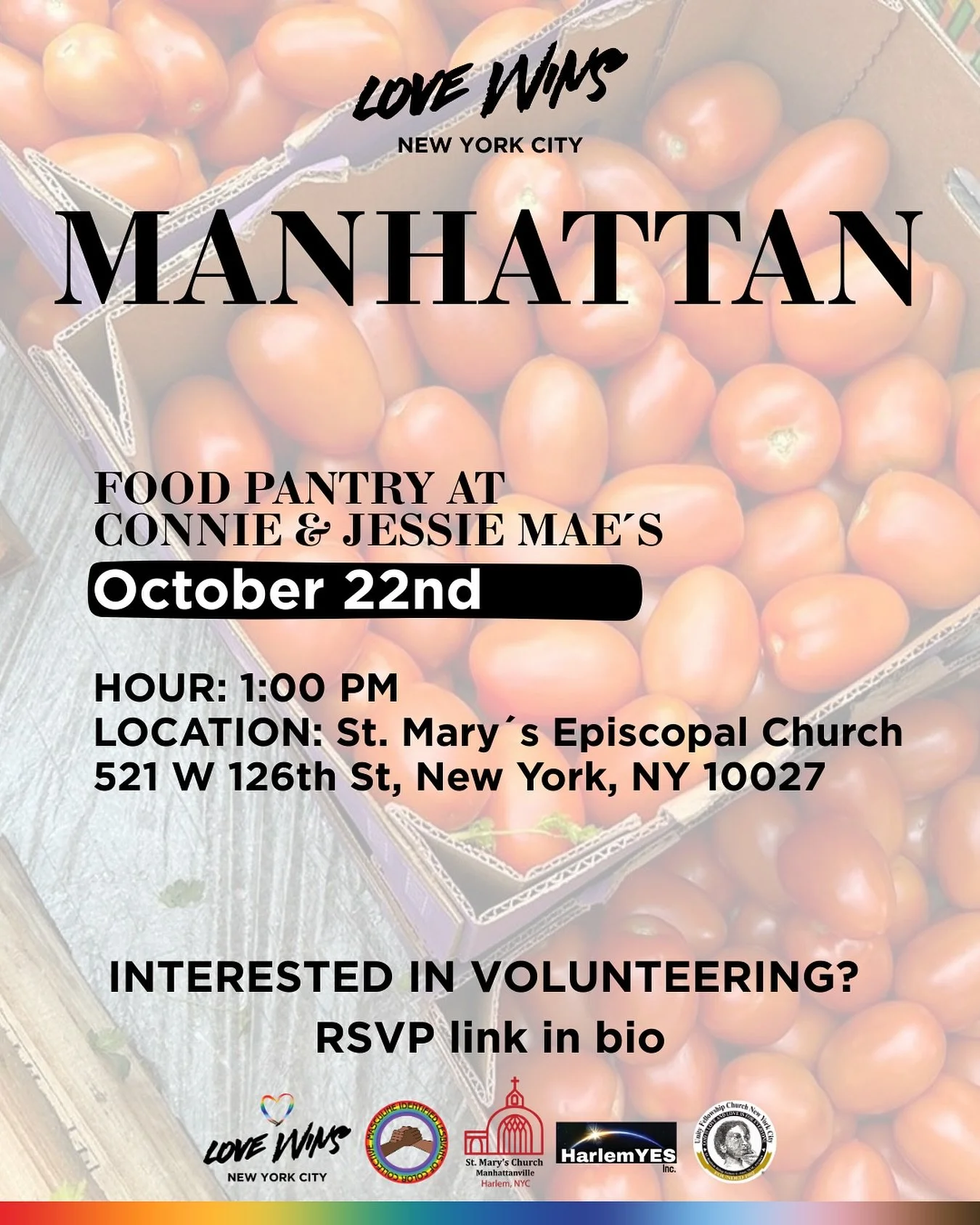 🌈 Please share our October food pantry distribution dates and locations, you never know who is facing food insecurity. 

Each distribution is an opportunity to build community and promote dignity. Join us by making a donation, sharing our work and o