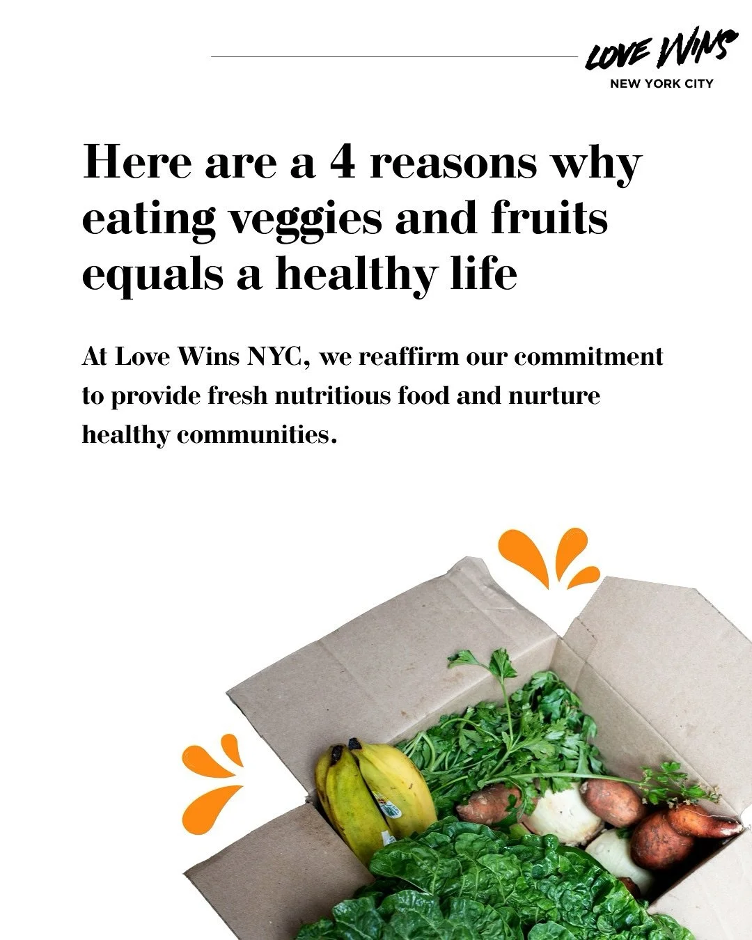At Love Wins NYC, we believe that good nutrition is one of the foundations of well-being.
That&rsquo;s why every food pantry bag we provide is designed to offer food that contributes to a better quality of life. 💟