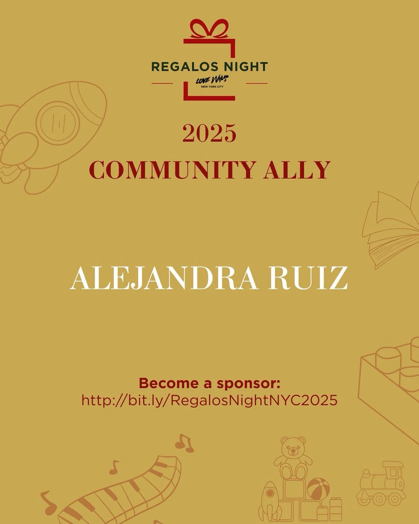 We are excited to have @purplepomegranate as a Community Ally for Regalos Night 2025, in support of Love Wins NYC.

This support goes towards a collective commitment to food insecure New Yorkers.

#RegalosNight2025 #LoveWinsNYC