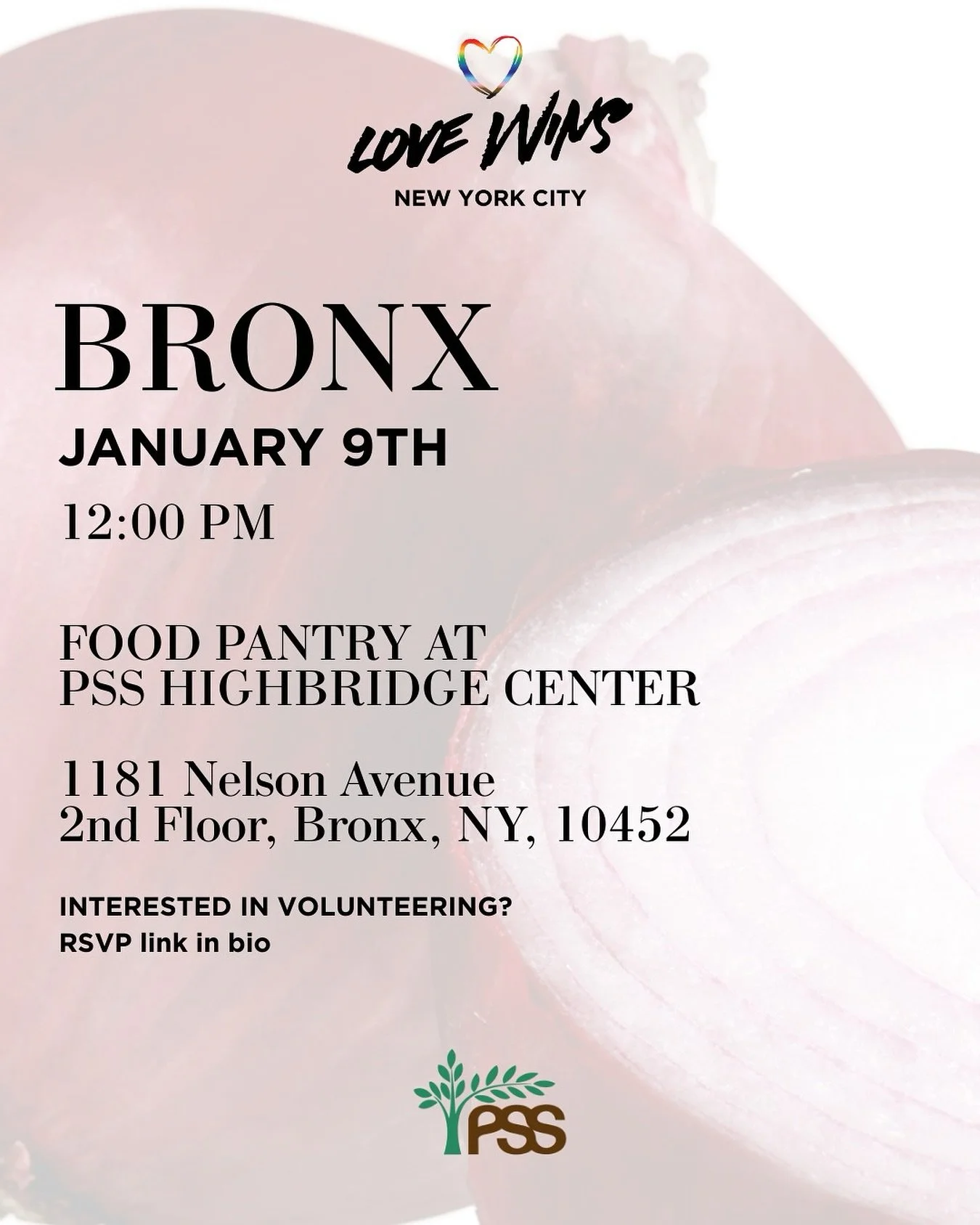 📍BRONX.
In 2016, Love Wins NYC continues to be committed to the neighbors who access our services. Please share this information and let&rsquo;s continue taking care of each other. 🌈