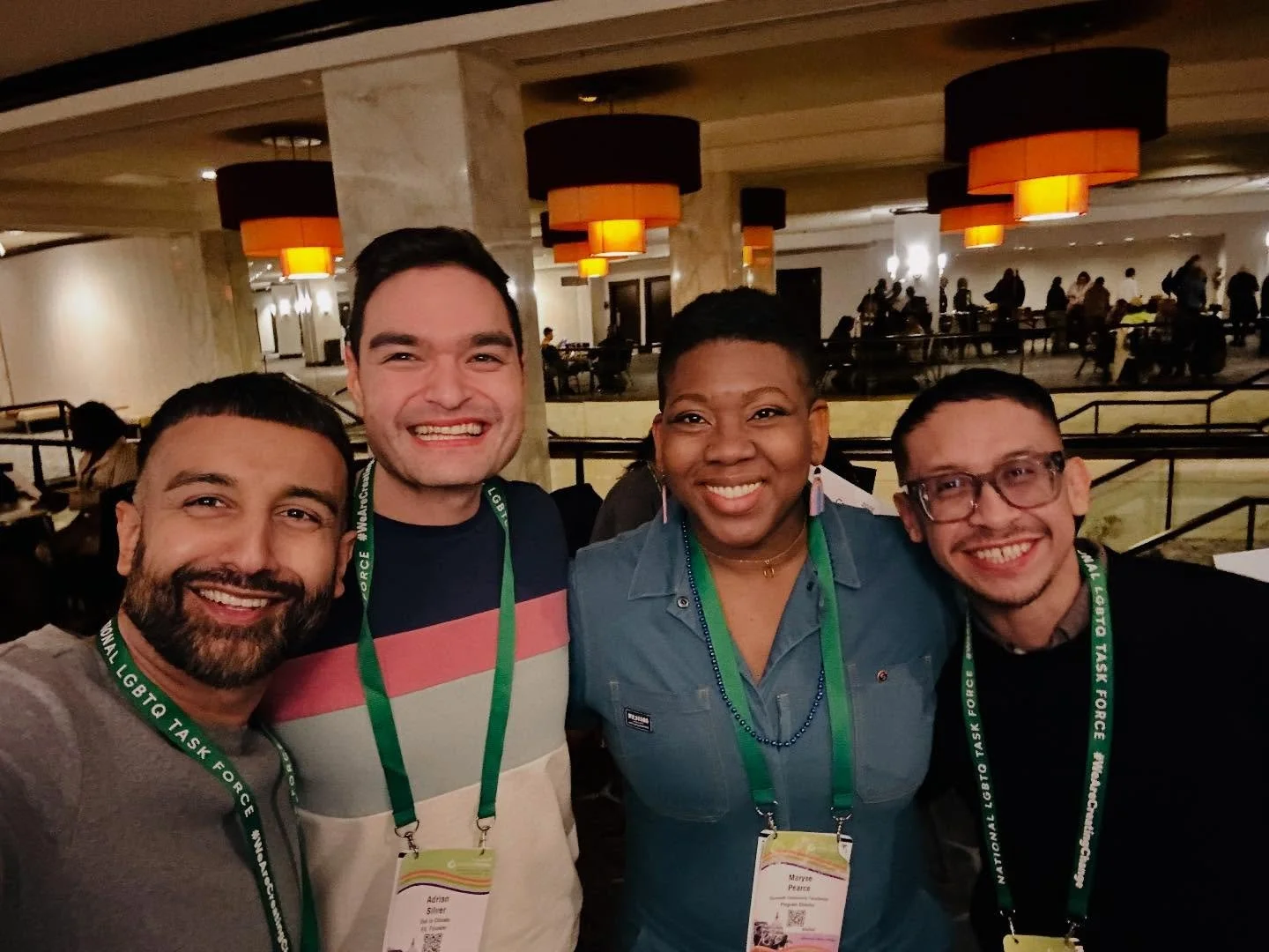 Creating Change at @thetaskforce  is a space where relationships are strengthened. During these difficult times we need strong and reliable relationships, @delightfullisp and @stonewallfoundation , @mrmikeysmilez and @outmyclosetorg are partners that