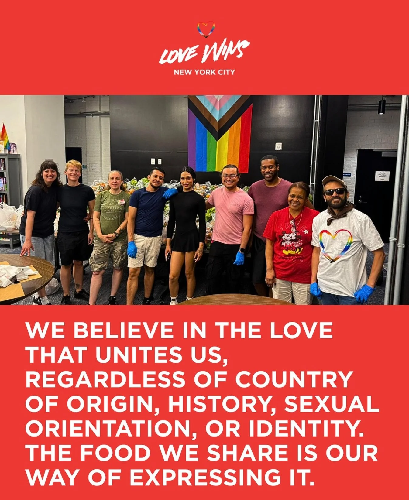 This month, we remember that love is also expressed through support and companionship. Each food pantry represents our commitment New Yorkers. ❤️