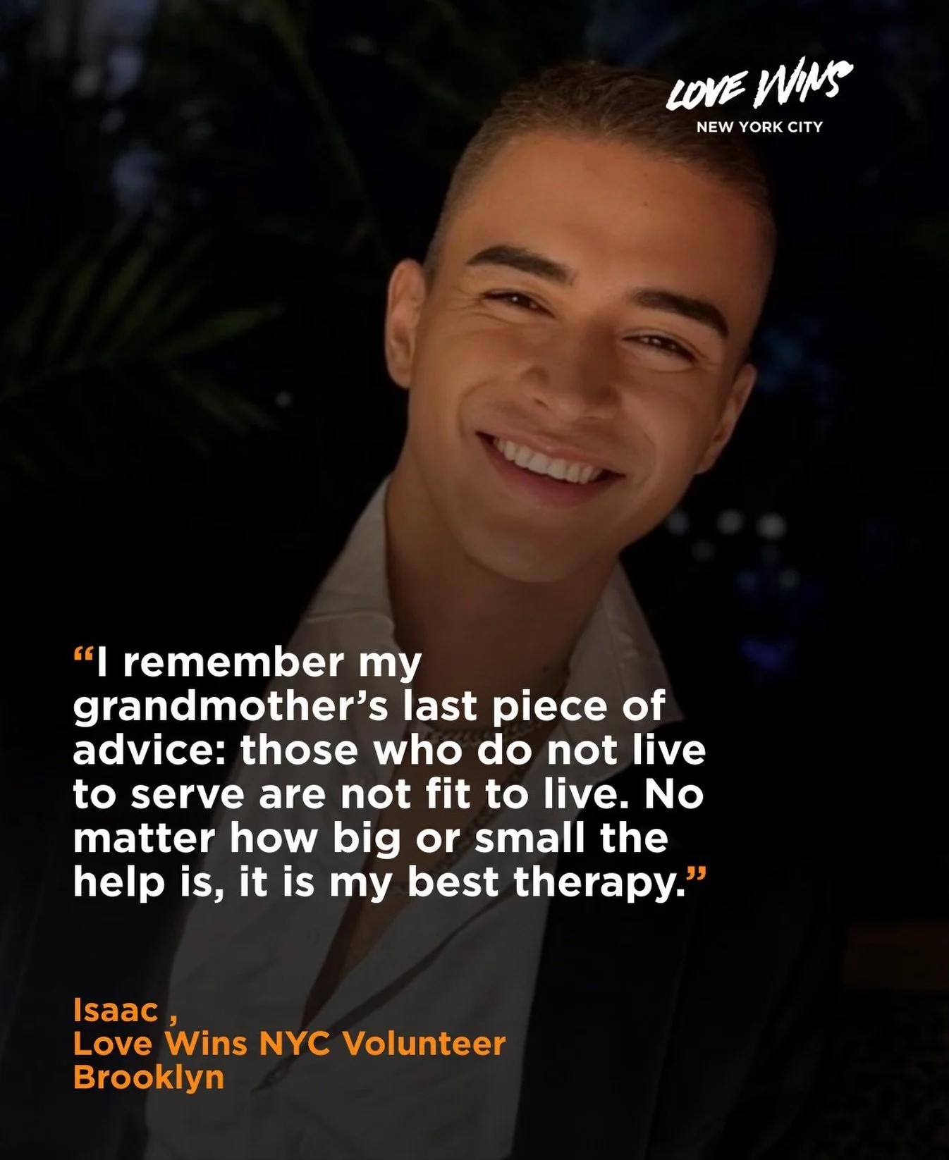 Isaac, a volunteer at our Brooklyn food pantry shares how their grandmother encouraged volunteerism. We love our elders❤️.

Thanks to Isaac and other volunteers we are able to impact hundreds of food insecure families each month🧡🍊.