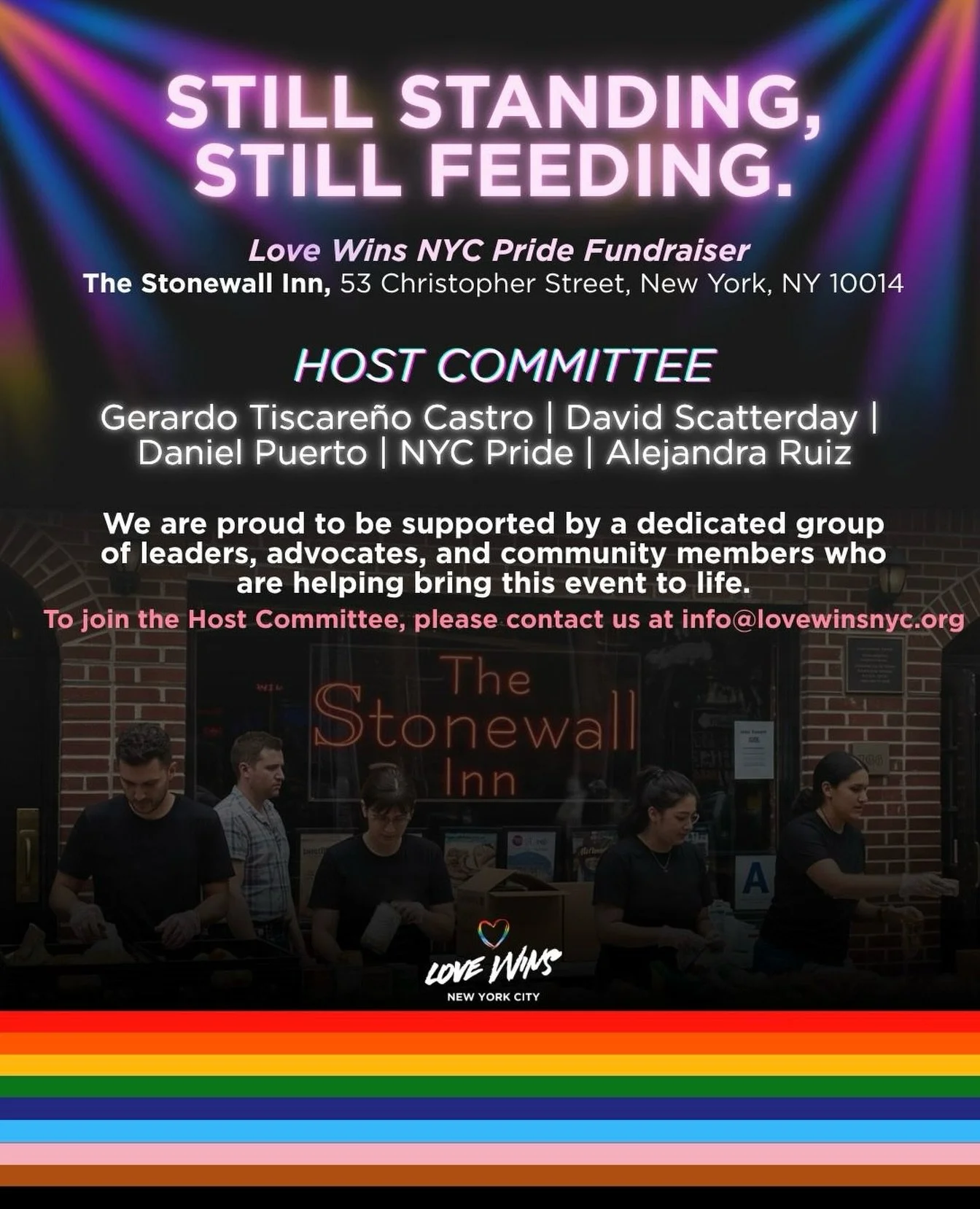 Announcing our host committee ✨ @gerardotc3  @david_scatterday @saymynombre @nycpride @purplepomegranate 💫⭐️.

Thank you to everyone supporting this wonderful event. Your commitment makes this possible 🌃.

If you are interested in joining the host 