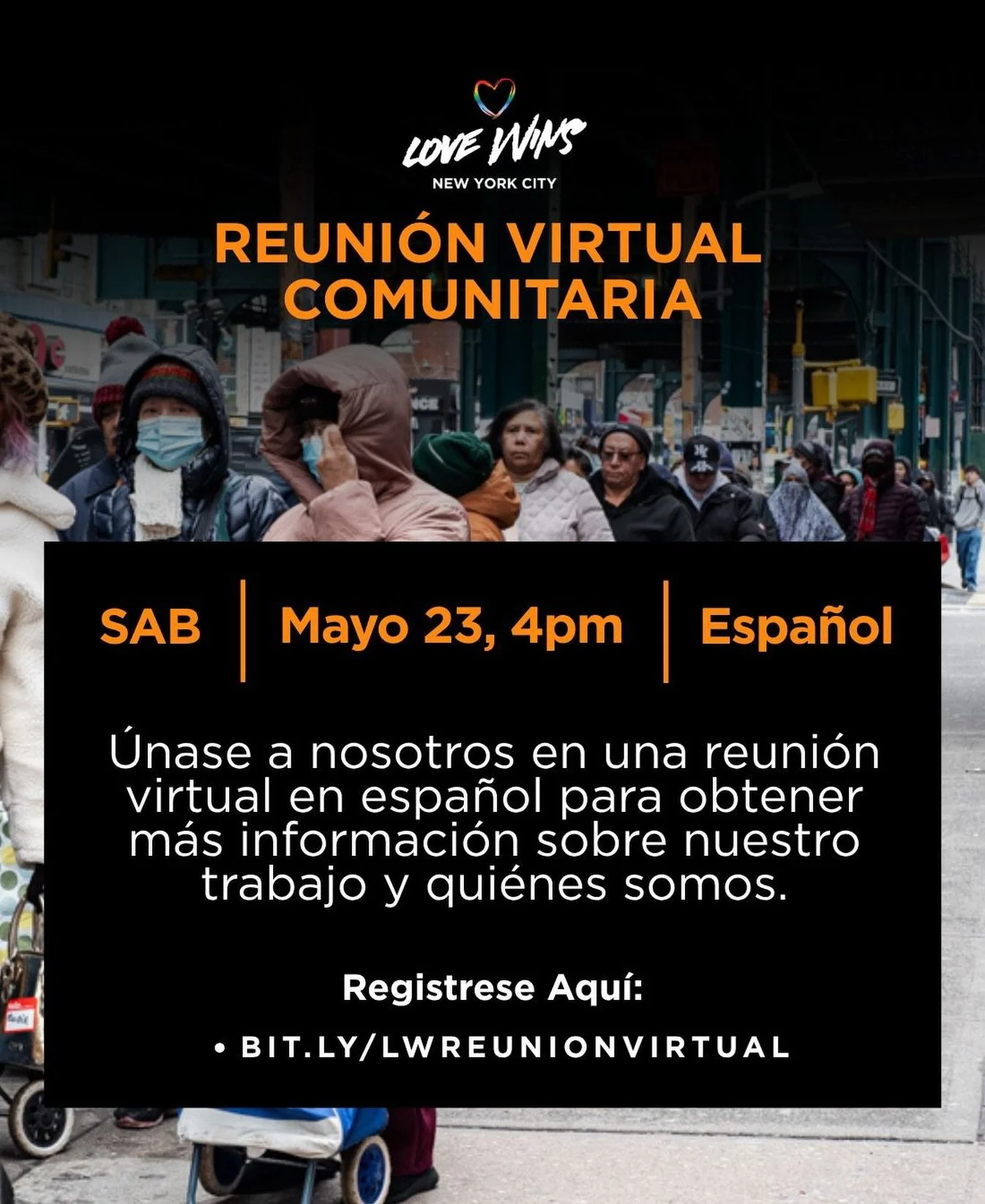 Invitamos a todos los miembros de nuestra comunidad que asisten a nuestras diferentes despensas de alimentos a unirse a una reuni&oacute;n virtual en espa&ntilde;ol, este s&aacute;bado 23 de mayo. Compartiremos actualizaciones y hablaremos m&aacute;s