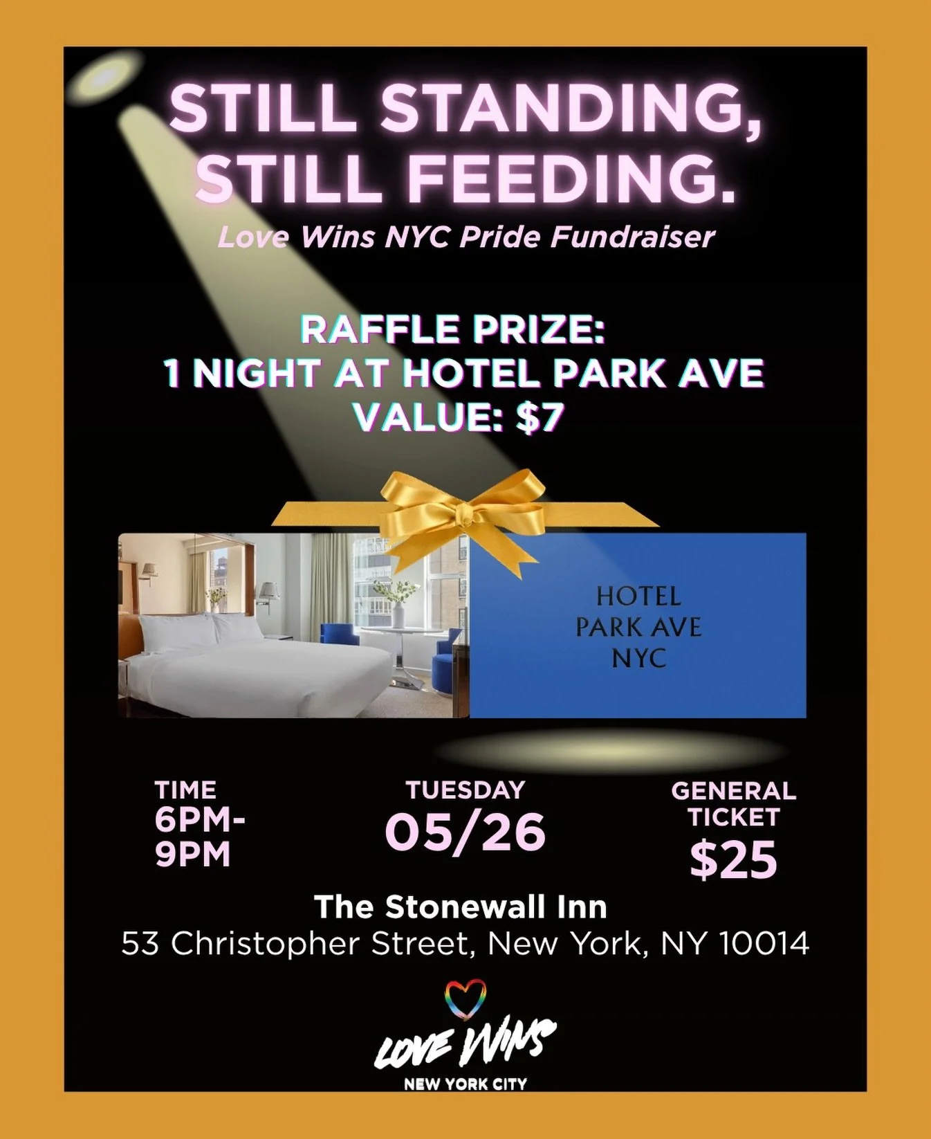 For just $7, enter our fourth raffle for a chance to win a 1-night stay at Hotel Park Ave.

Winners will be announced during the event 🫶🤩

Thank you to Martha Skidmore, General Manager at Hotel Park Ave, for the generous donation.