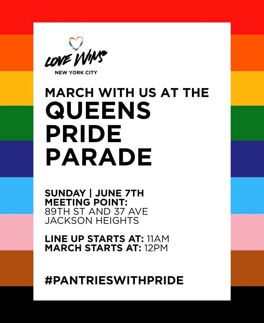 More than a parade, it&rsquo;s a space to celebrate who we are and everything we have built as a community 🏳️&zwj;🌈💟. Join us this June 7 in Queens, and register through the link in our bio ✅😉.